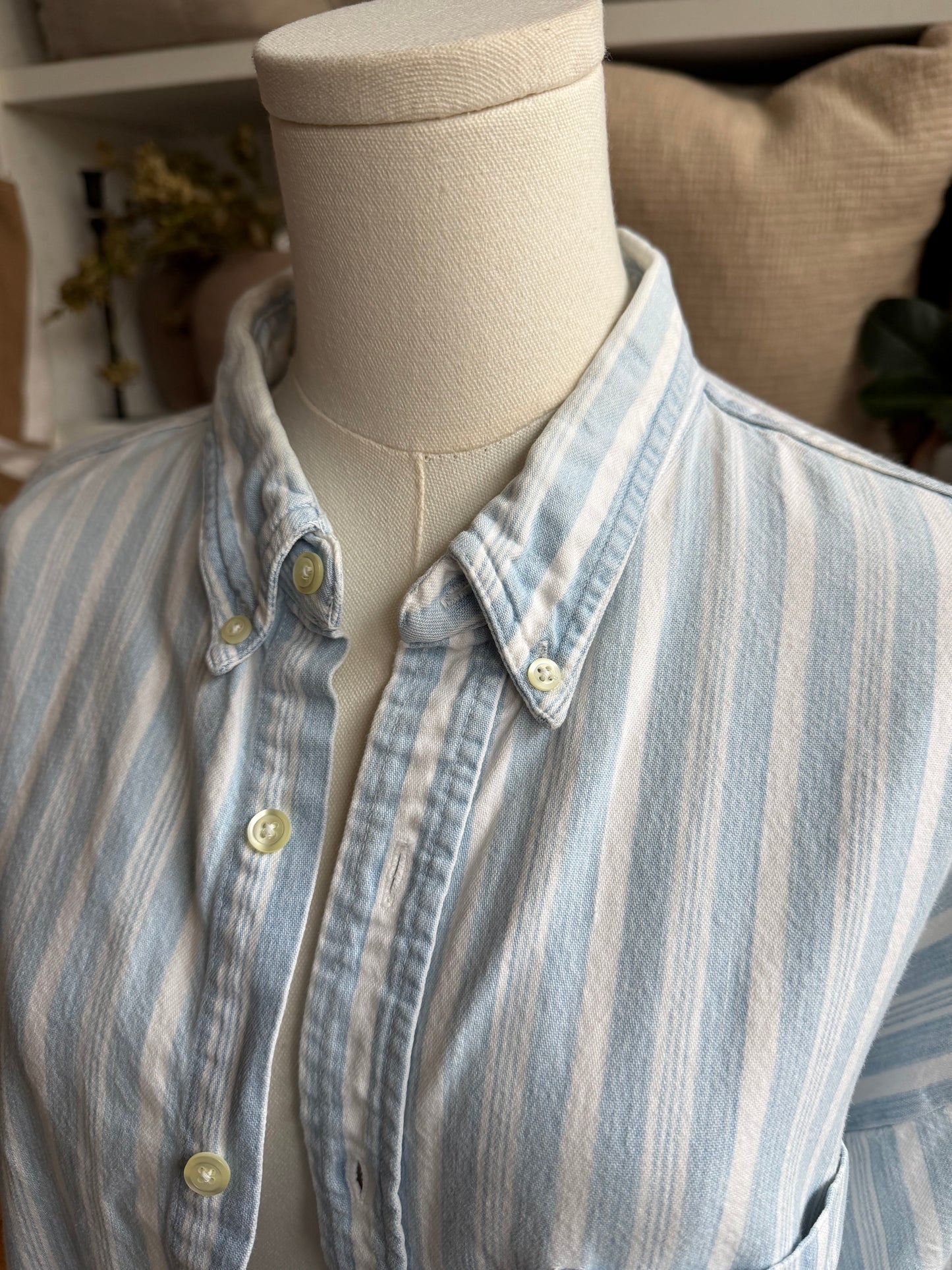 90s Bo Homme denim striped button down