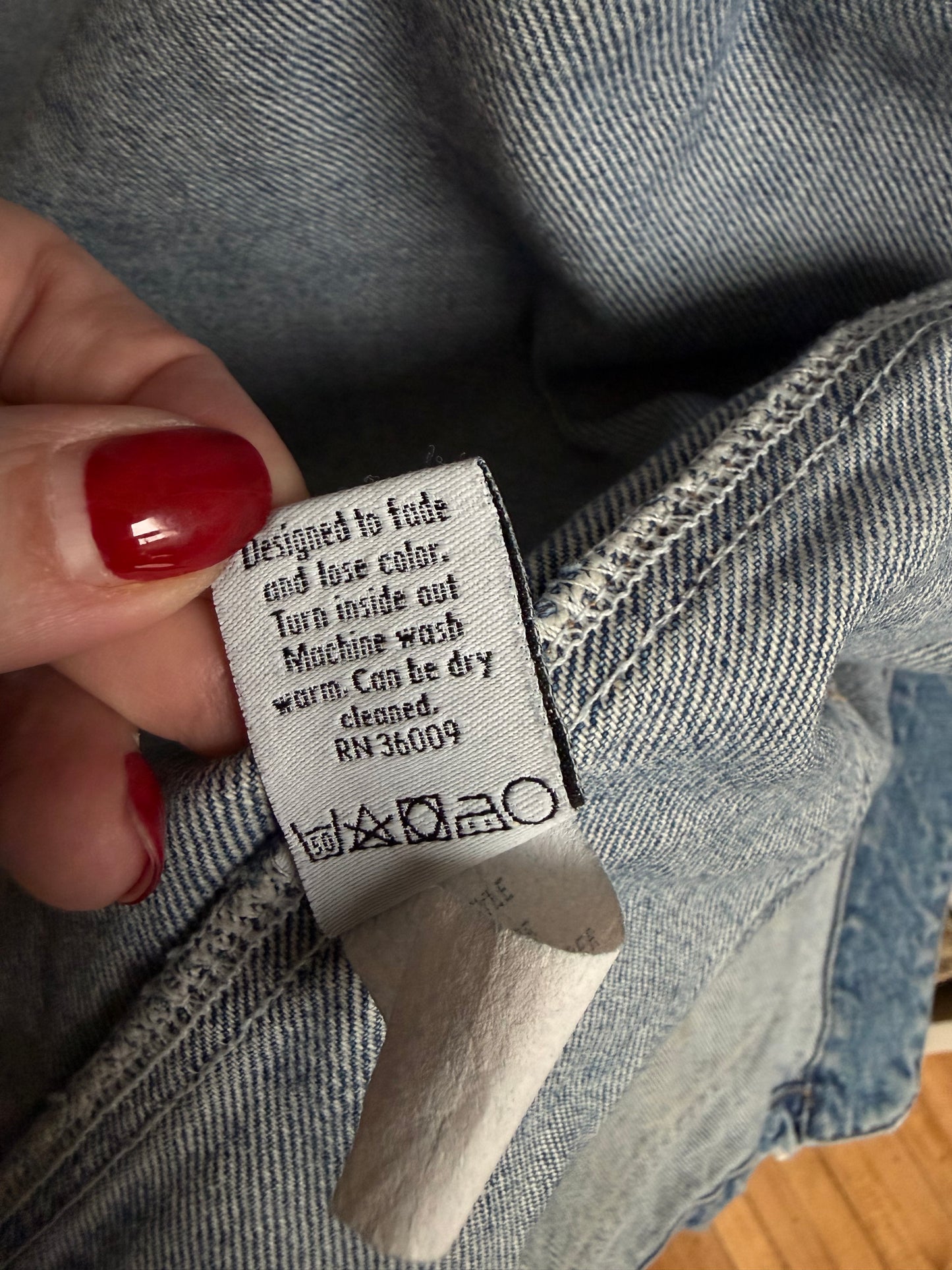 90s Calvin Klein denim chore coat. Made in the USA