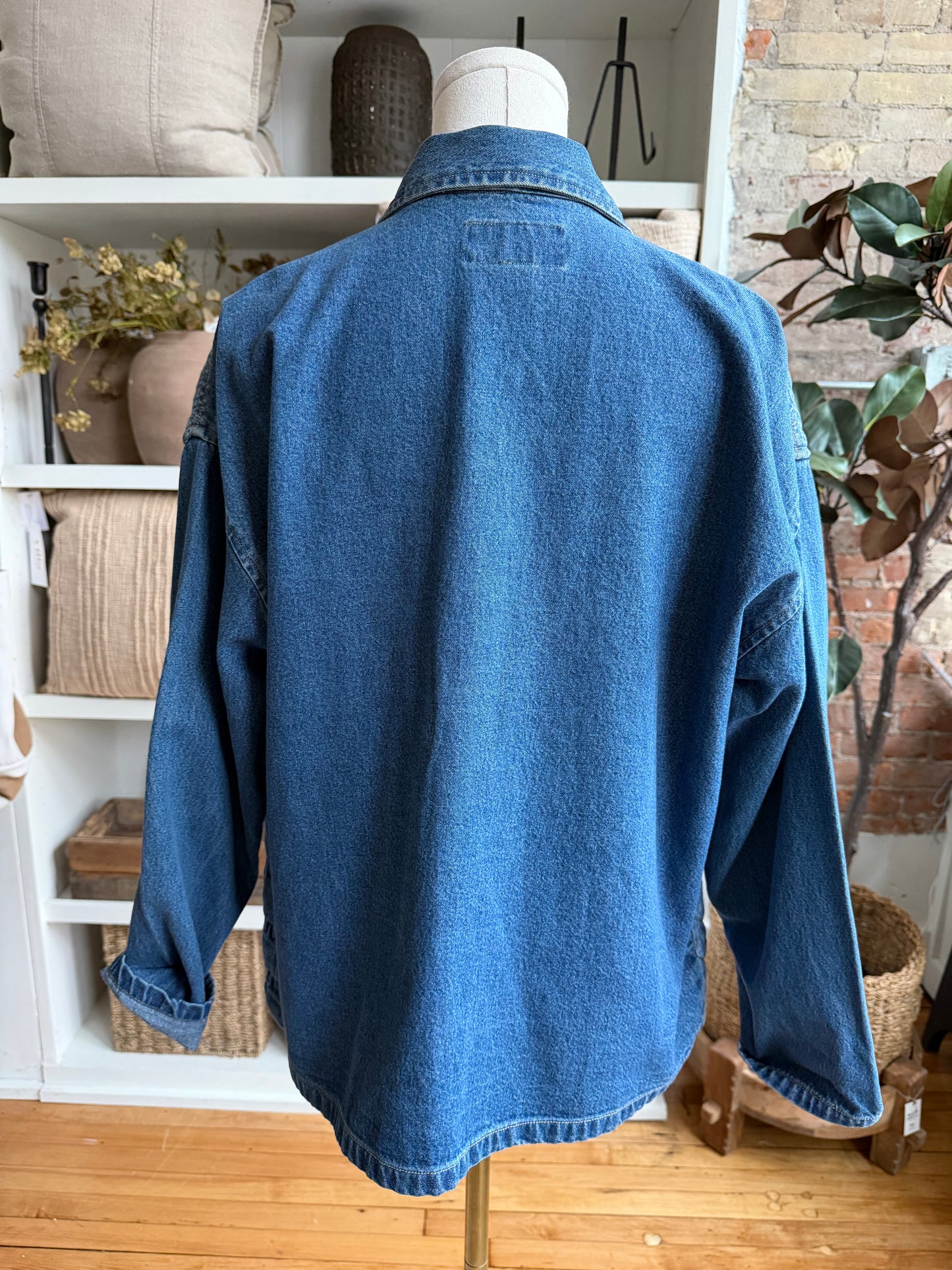 90s New Directions quilted denim jacket