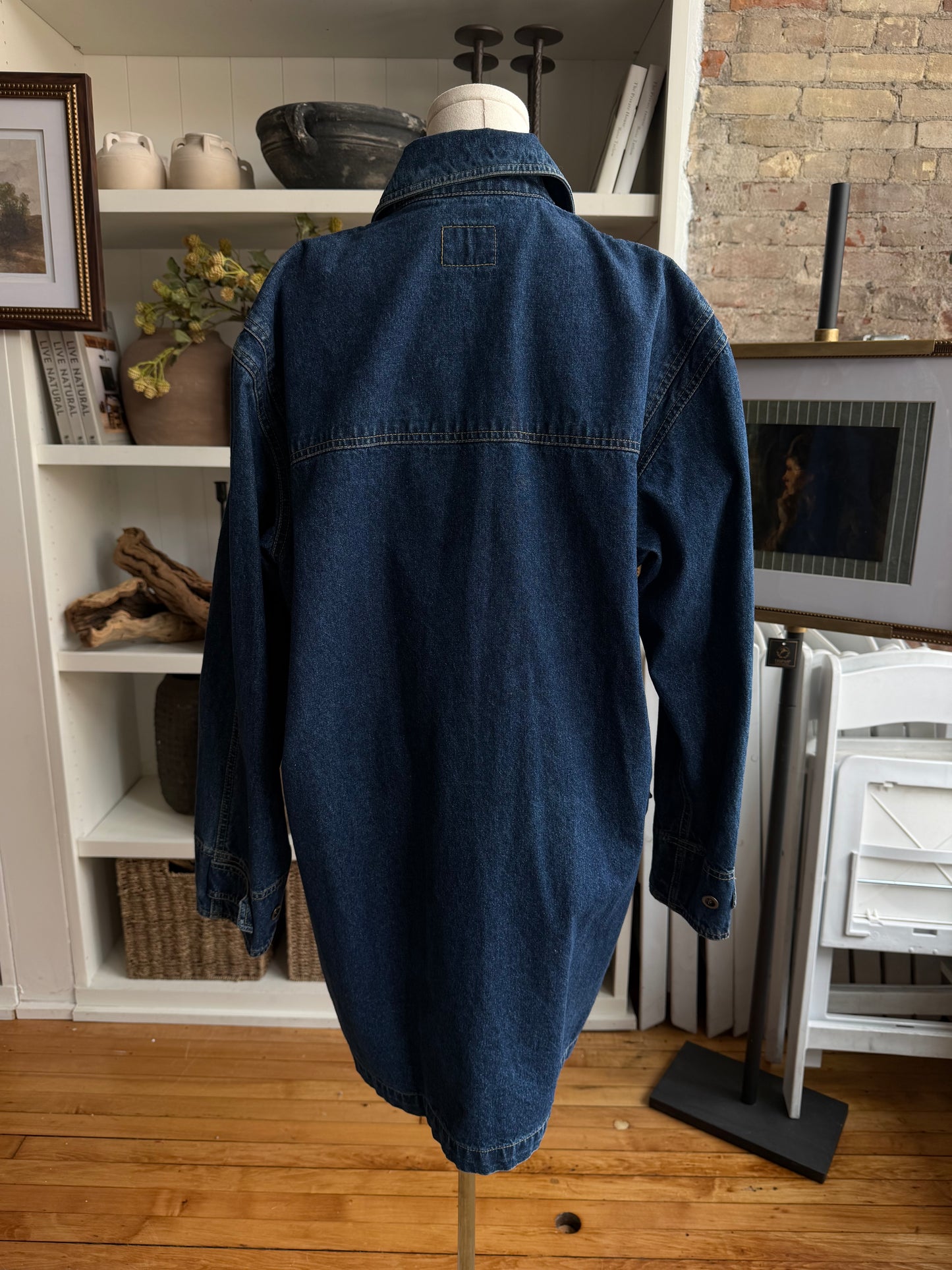 90s Lizwear denim toggle jacket