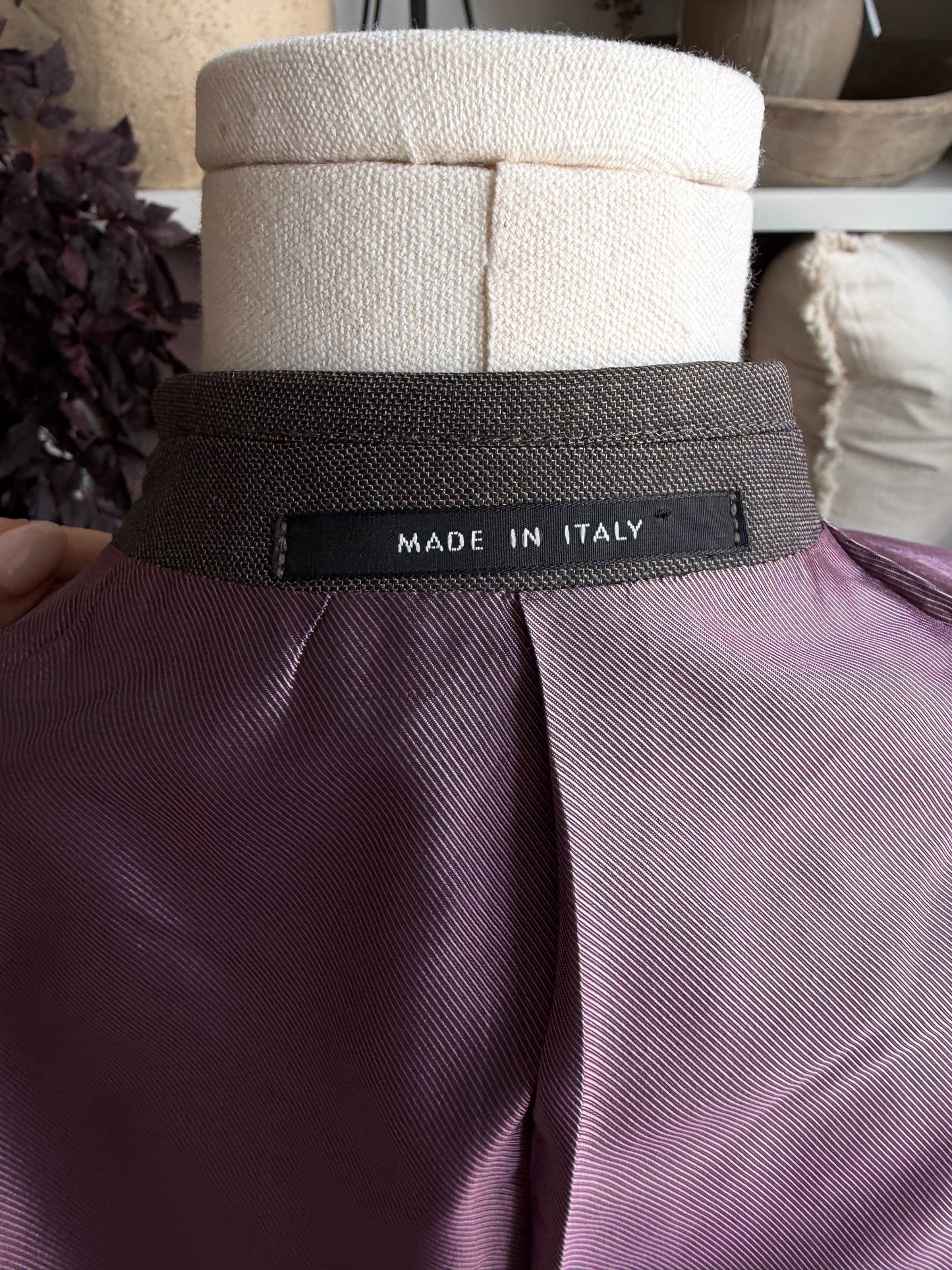 00s Armani gray wool blazer. Made in Italy. Fits XXS-S