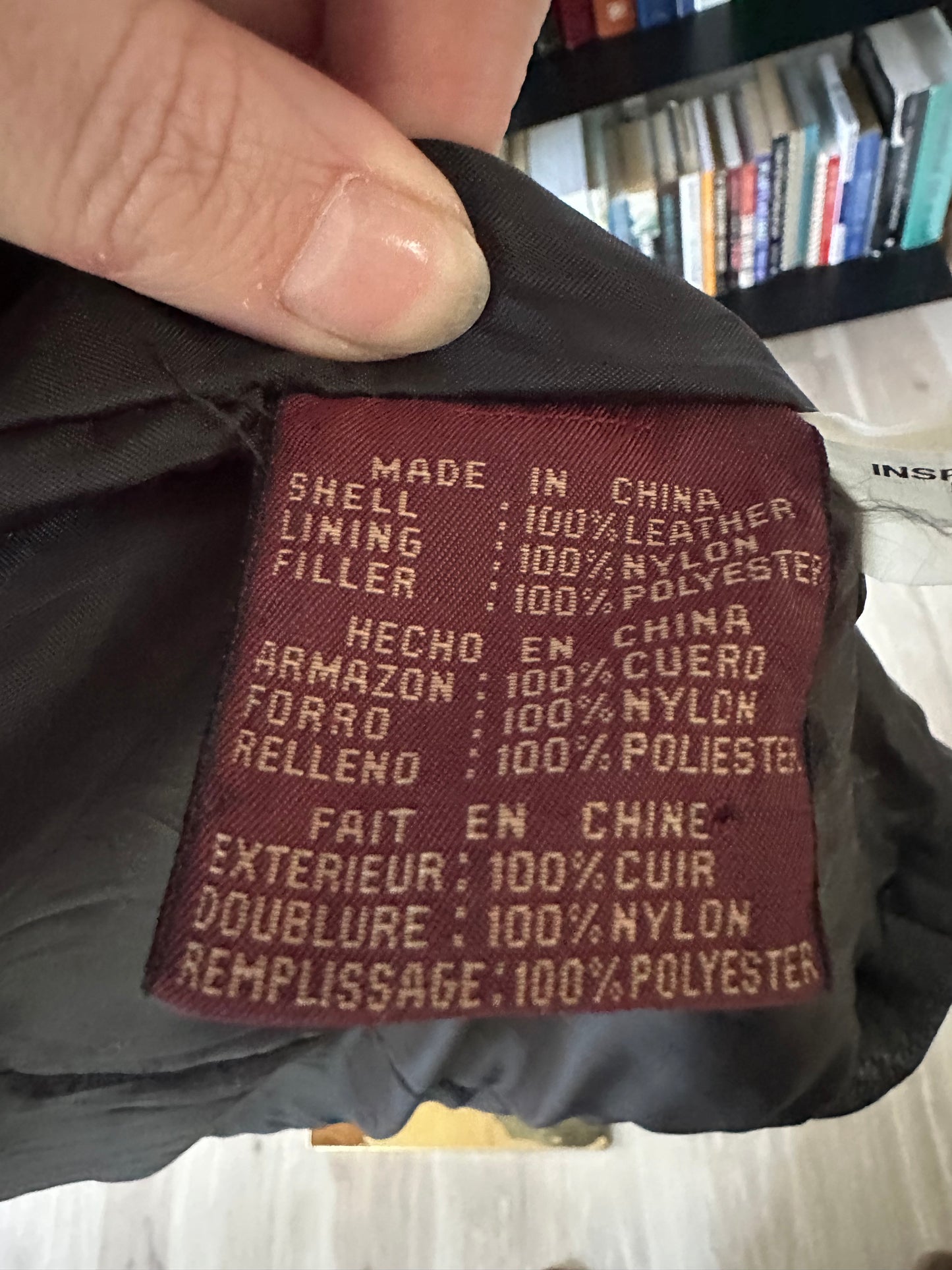 90s G111 black leather blazer