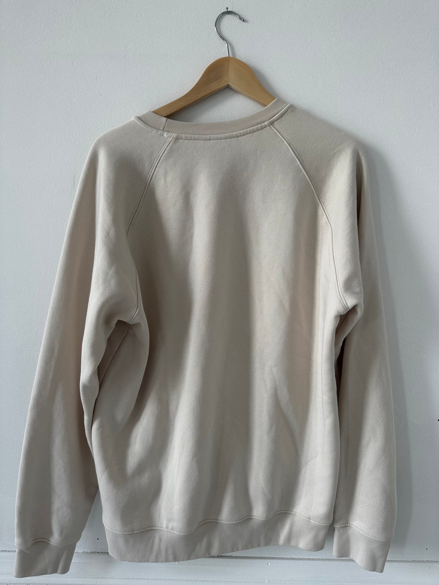 Adidas cream sweatshirt. Size large