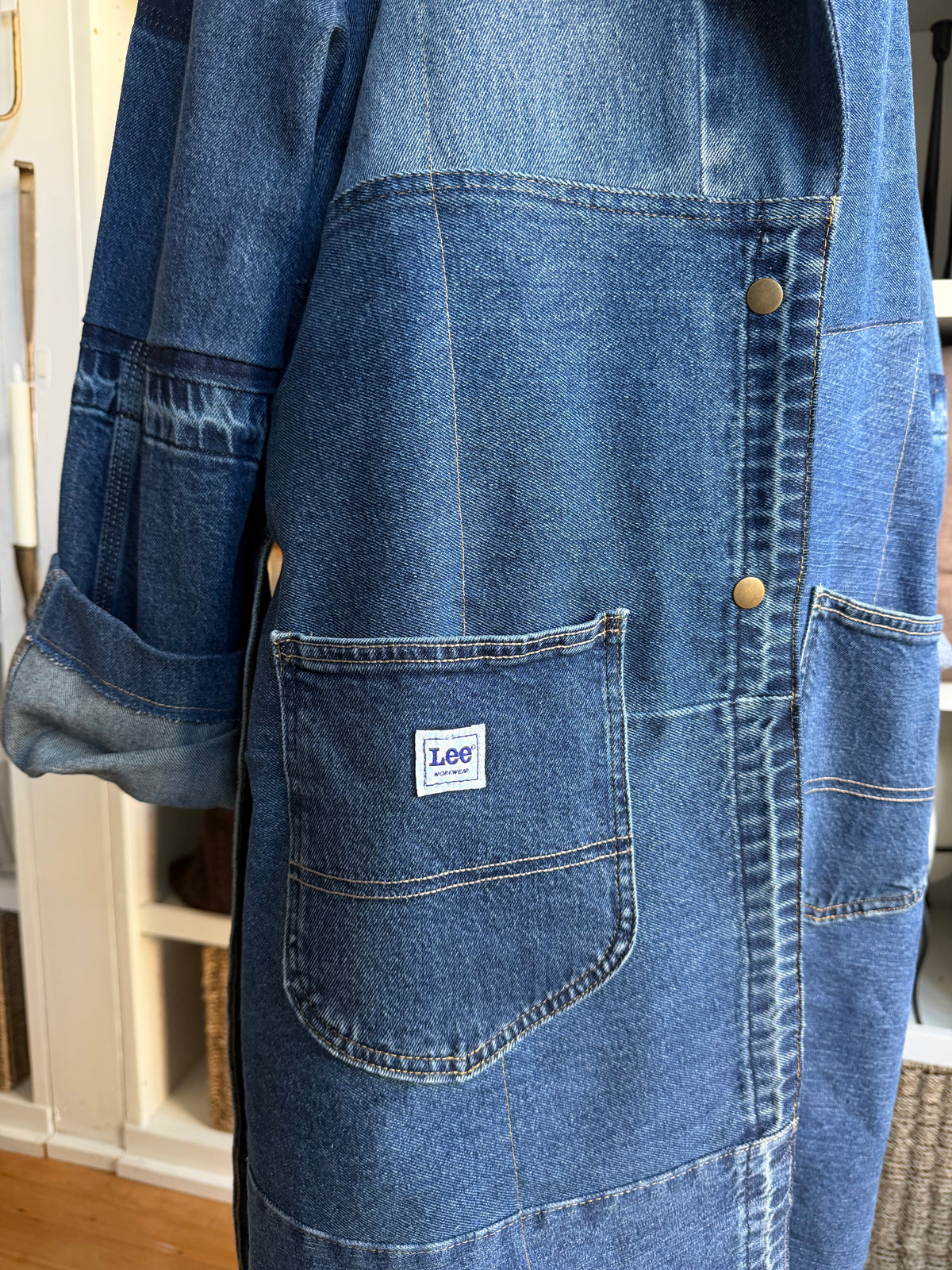 #6 Reworked denim trench. Size M