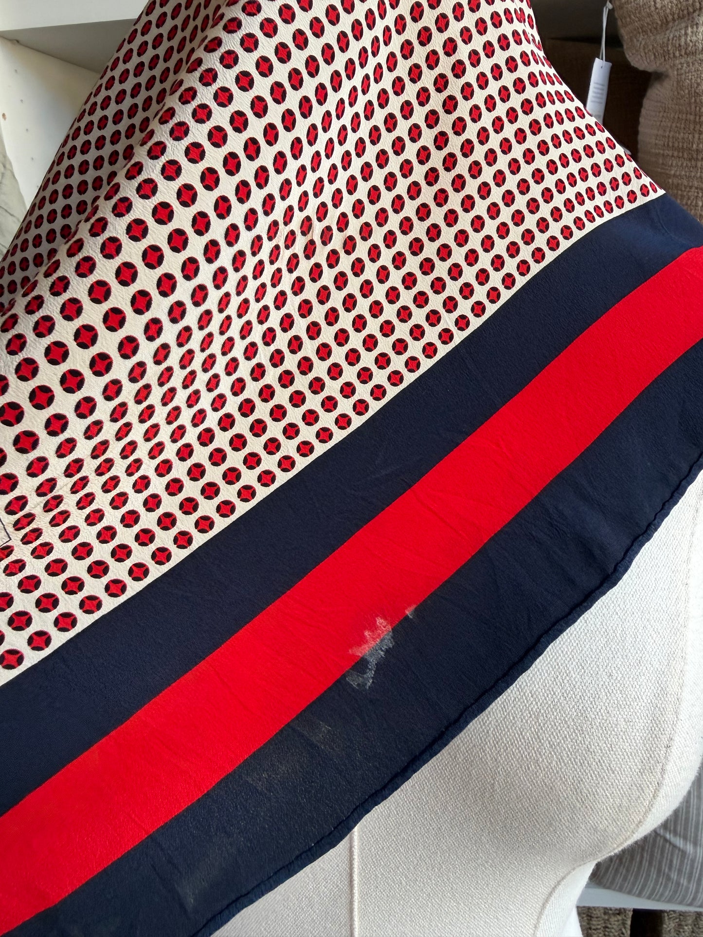 #12 Vintage Yves Saint Laurent silk scarf