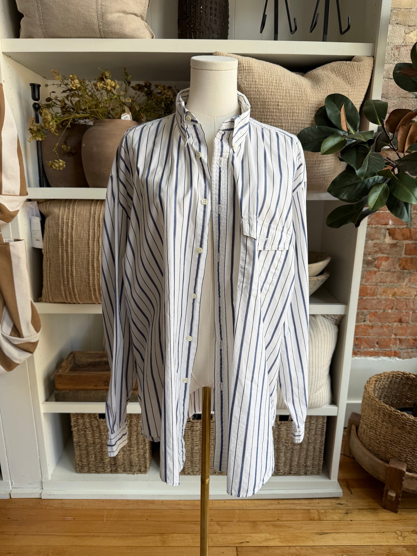 90s Dockers striped button down. Made in the USA