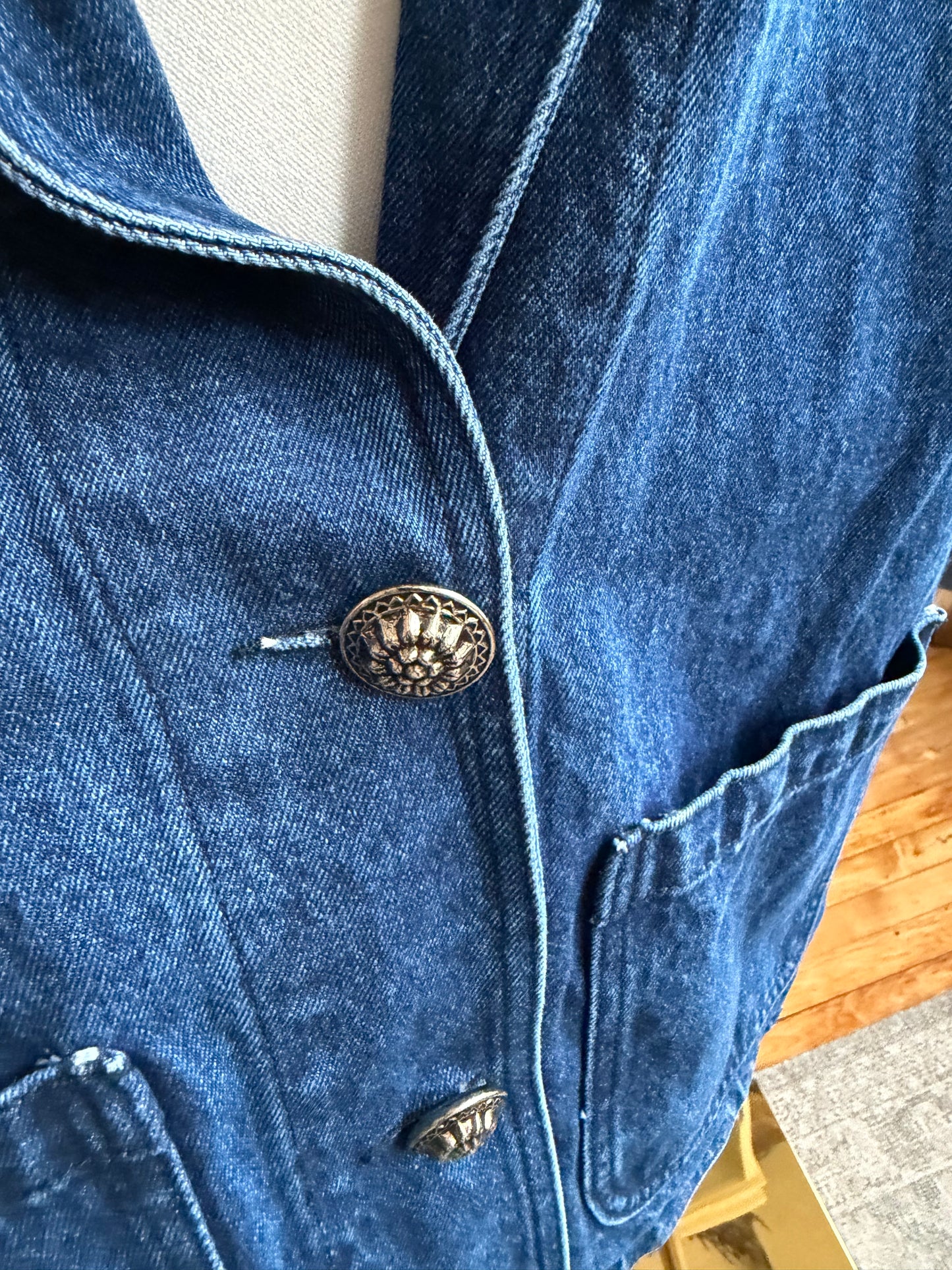 Vintage denim blazer. Made in the USA