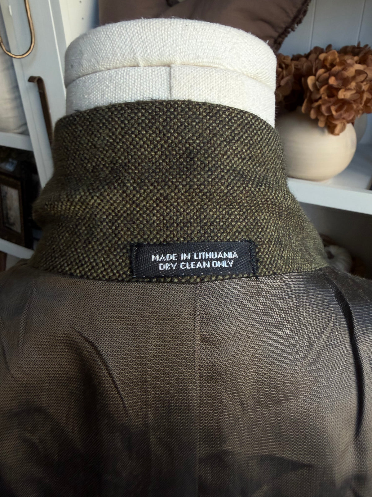 90s Oscar De La Renta green wool blazer. Fits XS-M