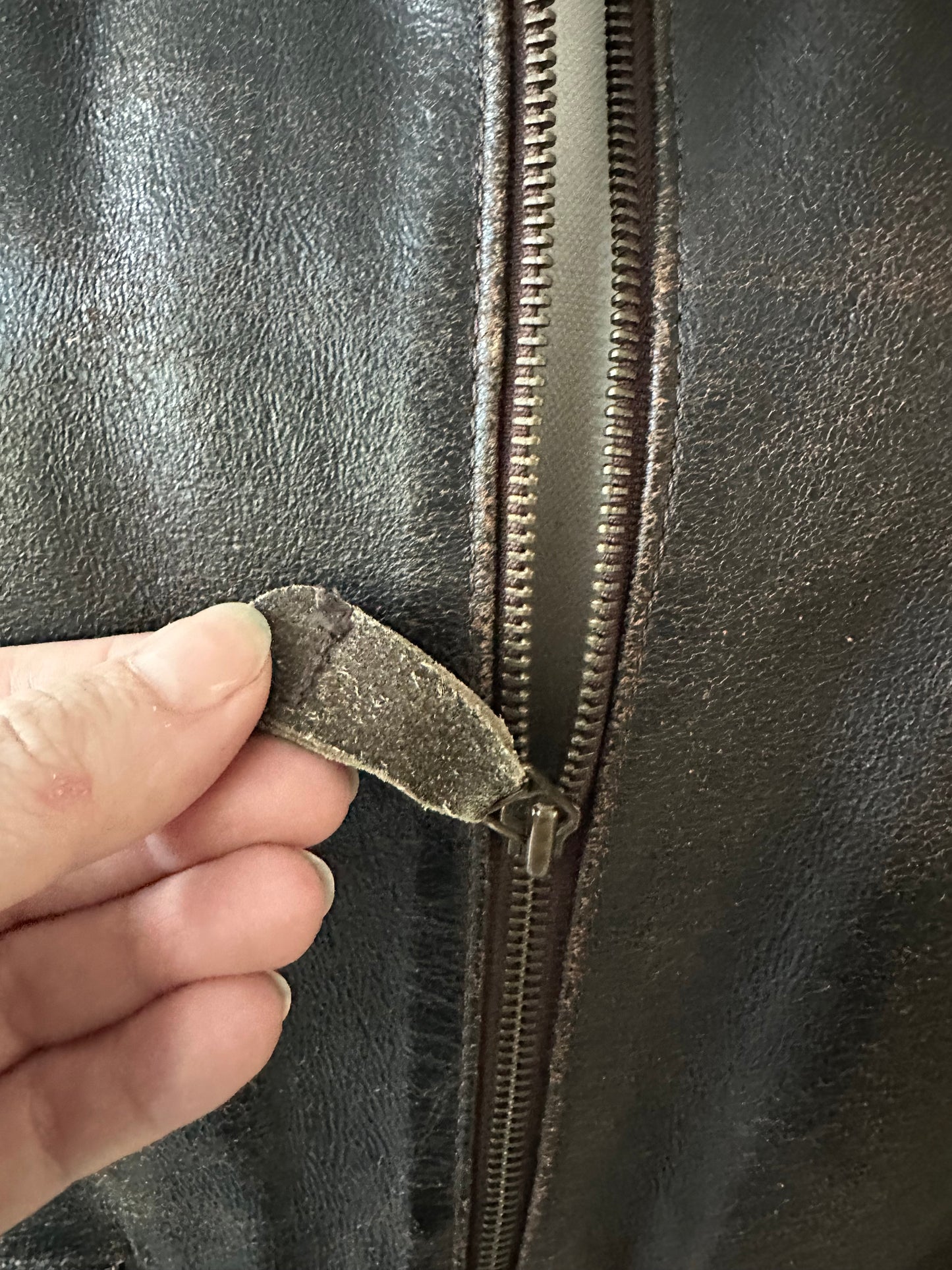 90s Rockcreek Trading Co leather bomber. Made in Korea