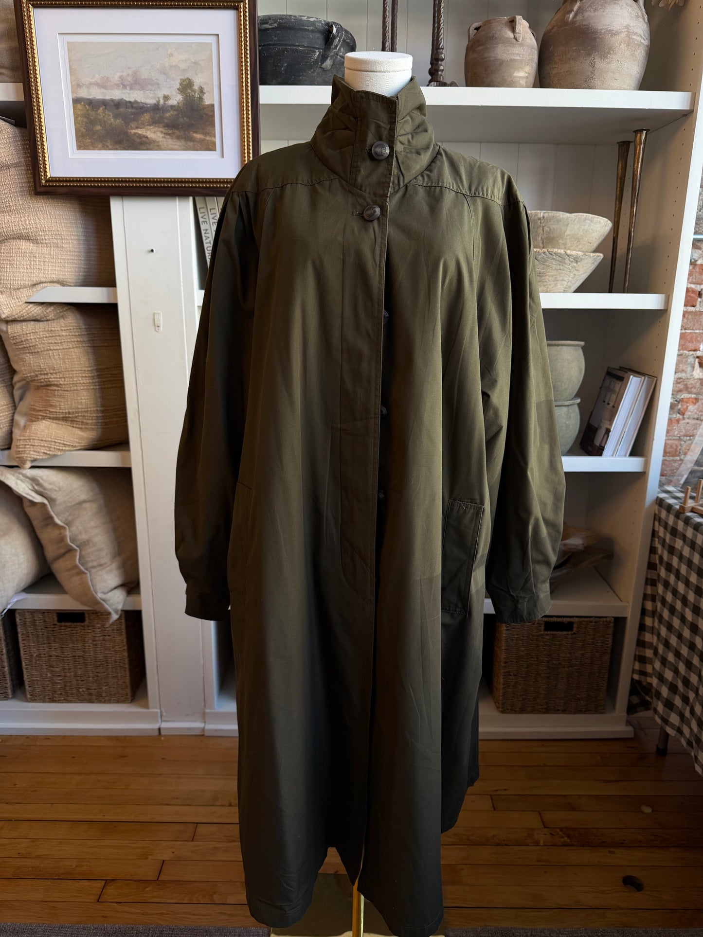 Vintage Incom green A line coat #16