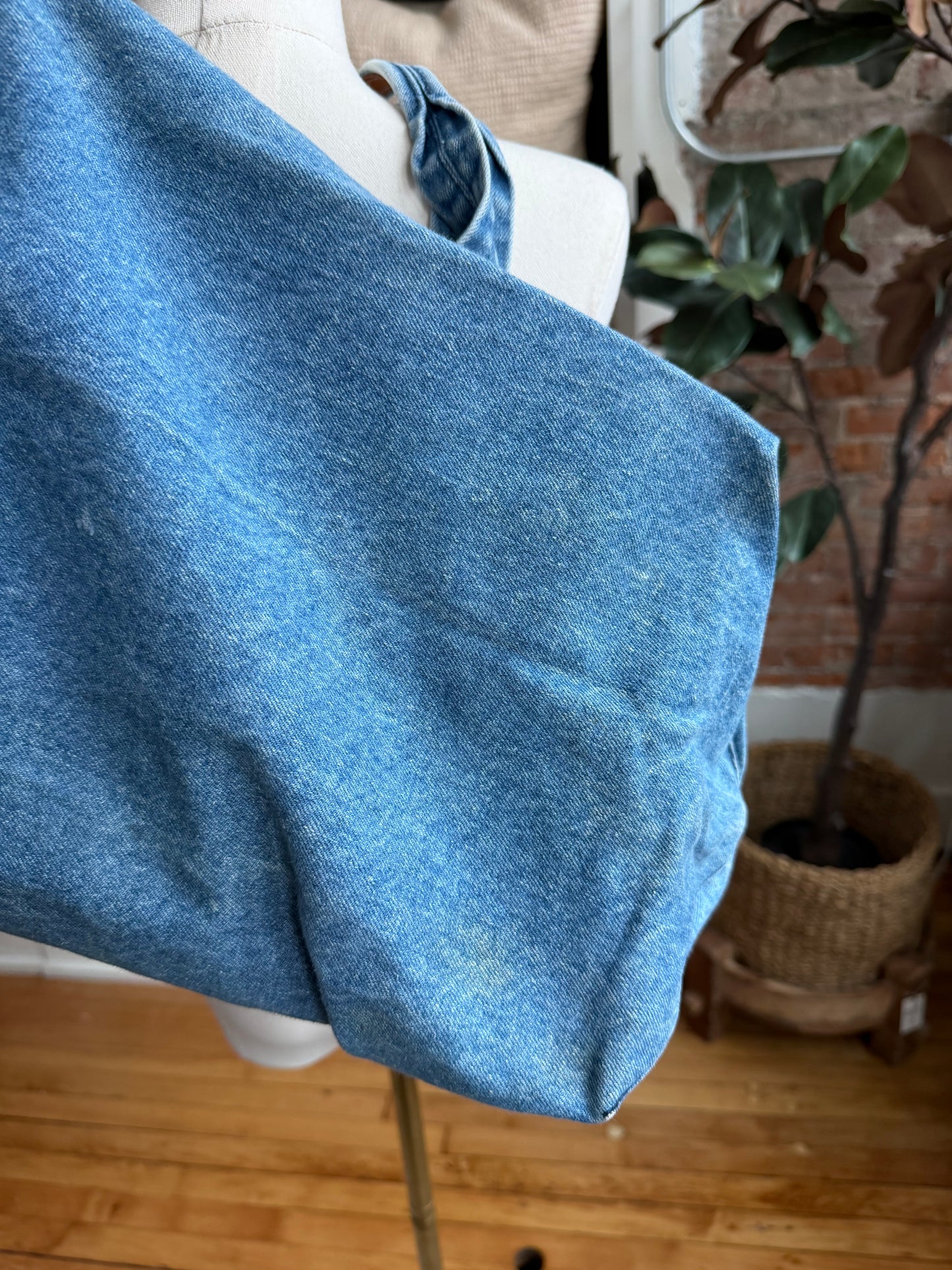 90s Gap denim duffle bag. Made in Hong Kong
