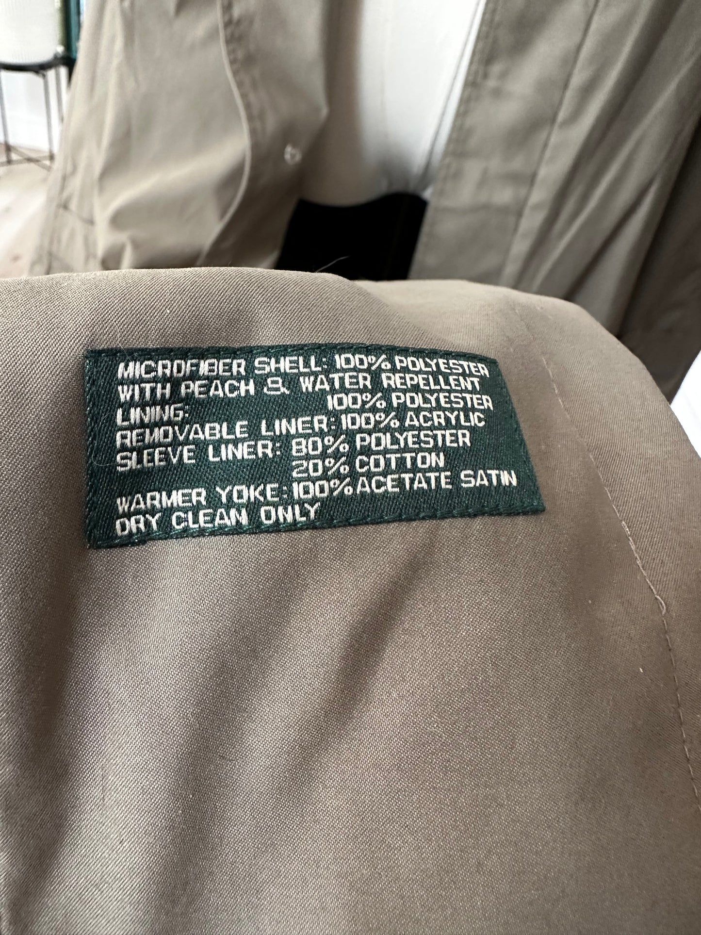 90s Lauren by Ralph Lauren trench coat with removable lining