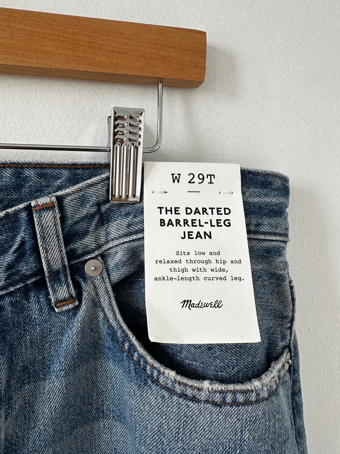 Madewell The Darted Barrel Leg Jean