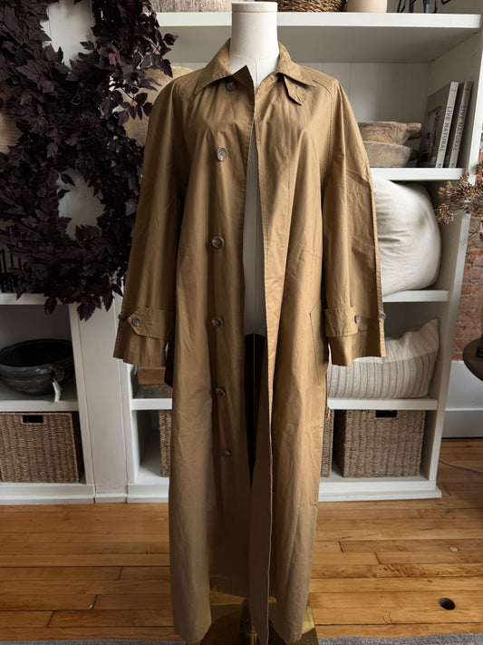 90s Ralph Lauren light weight cotton trench. Fits XS-M petite