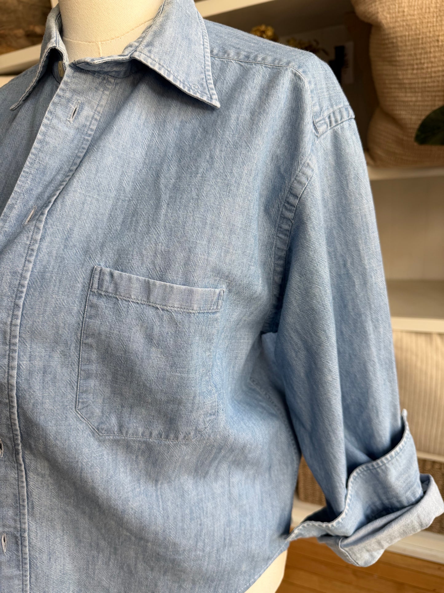 #3 Denim Reworked Button Down