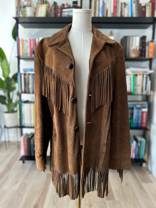 60s/70s Silton suede fringe jacket. Made in the USA