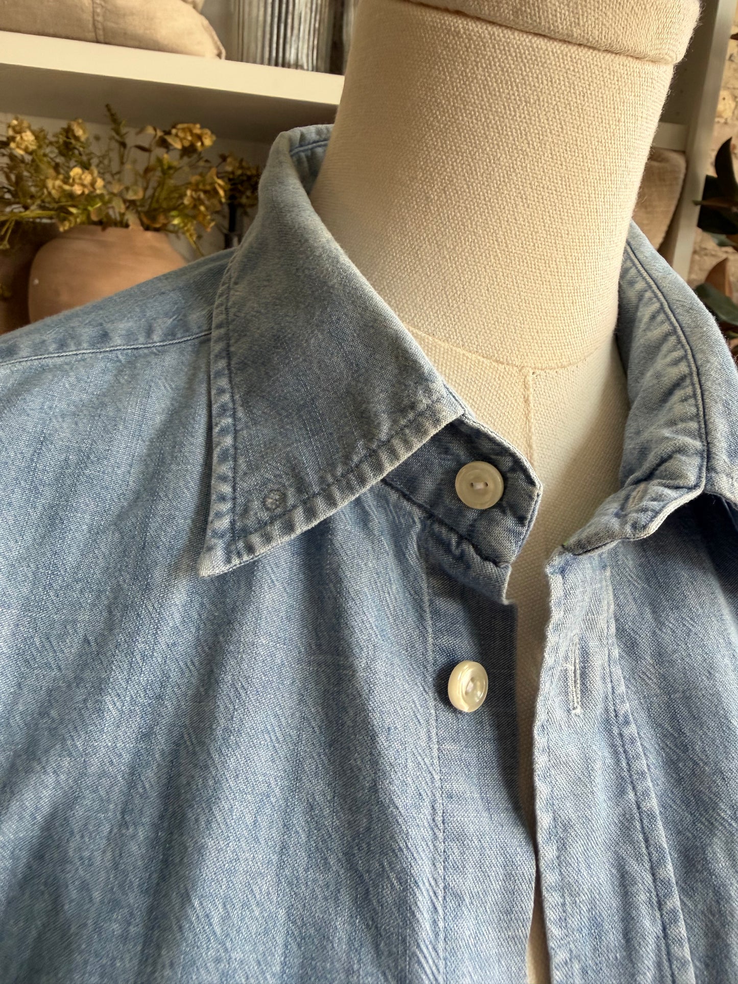 #3 Denim Reworked Button Down