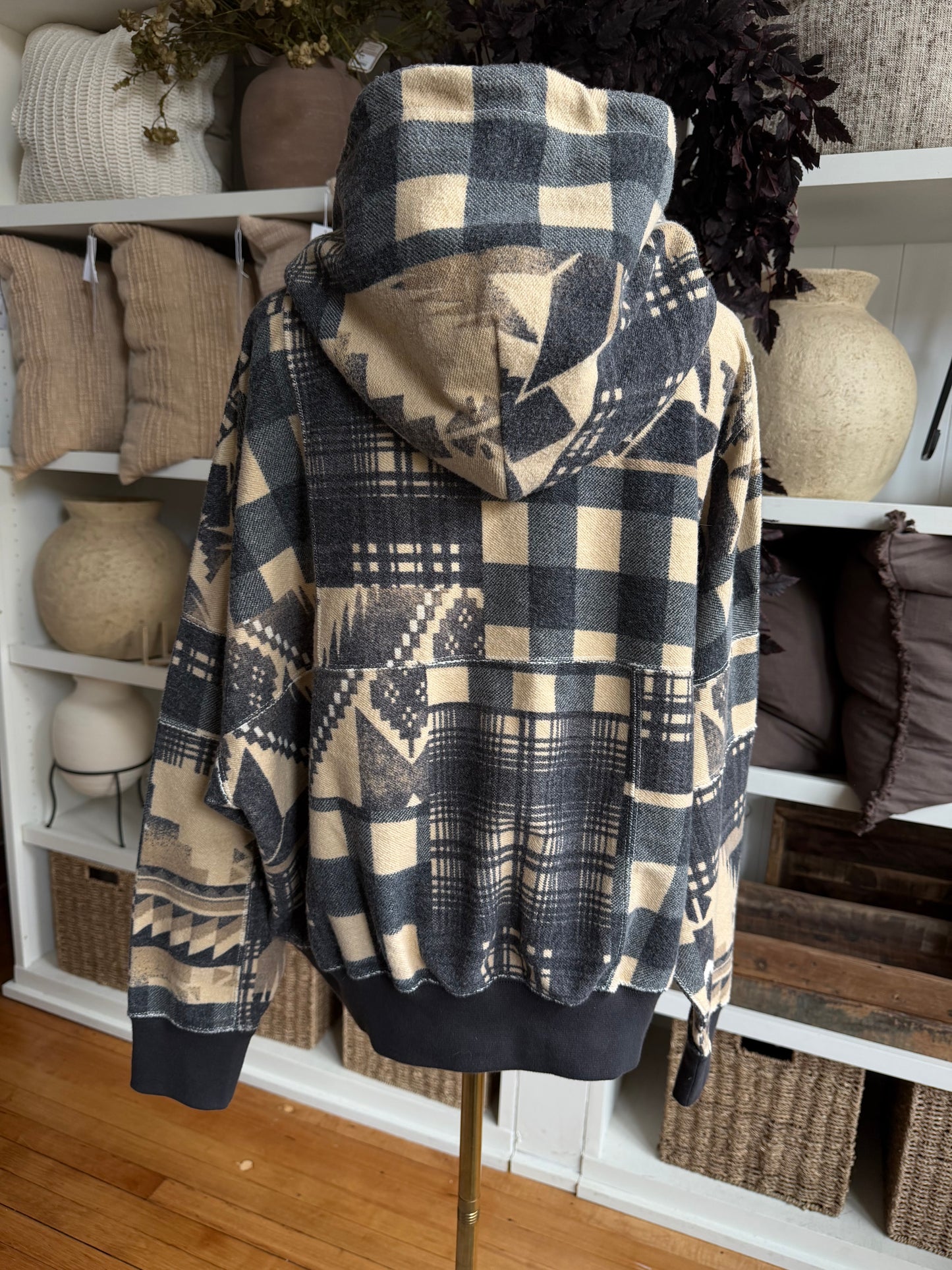 Polo Ralph Lauren patterned hoodie. New with tags. Fits M-XL