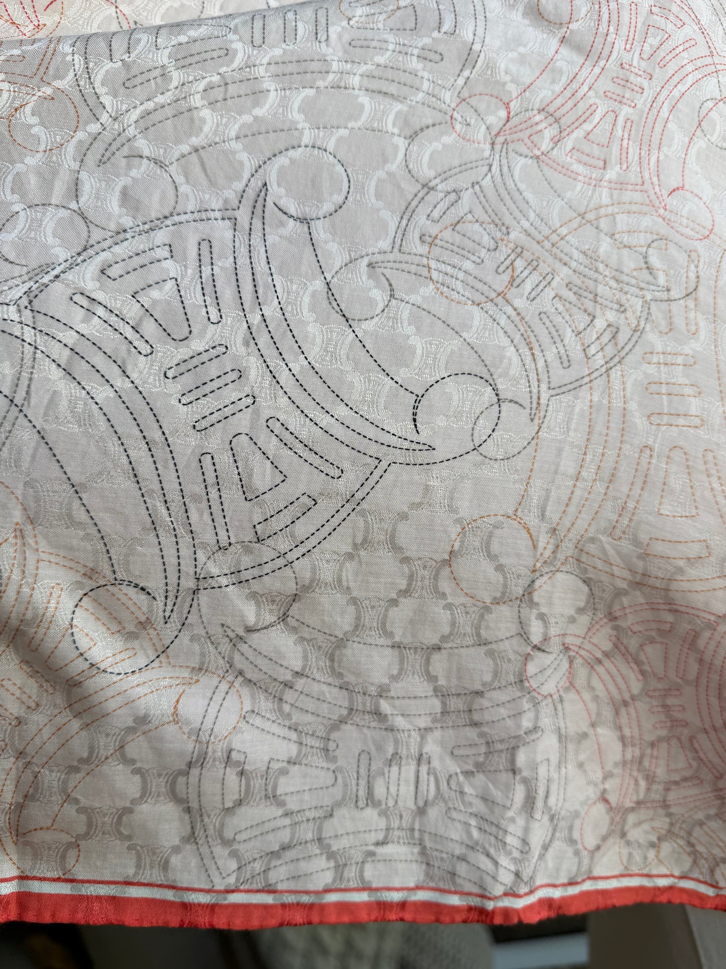 #13 Vintage Celine cotton scarf