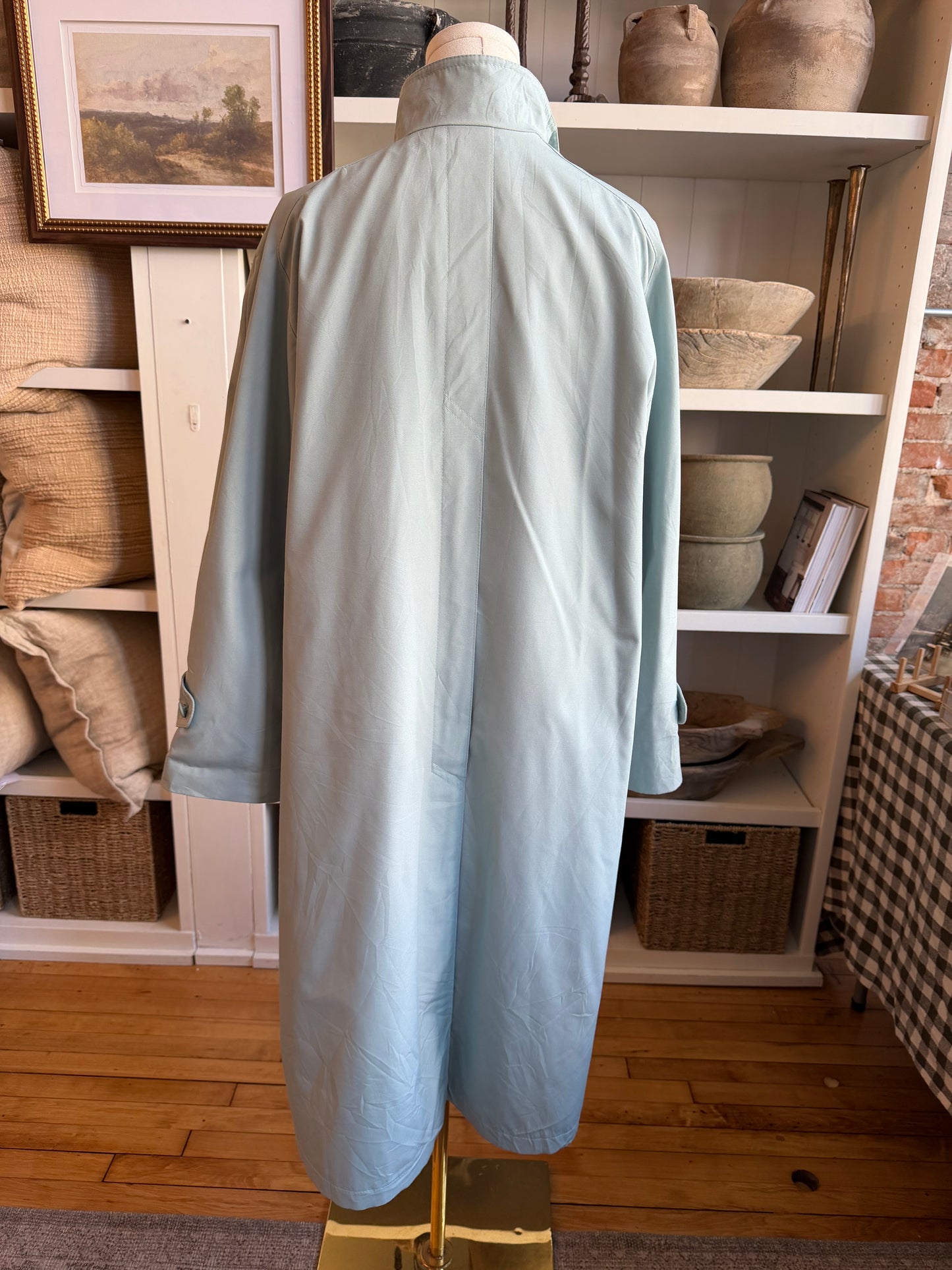 Vintage Blue A line trench #11