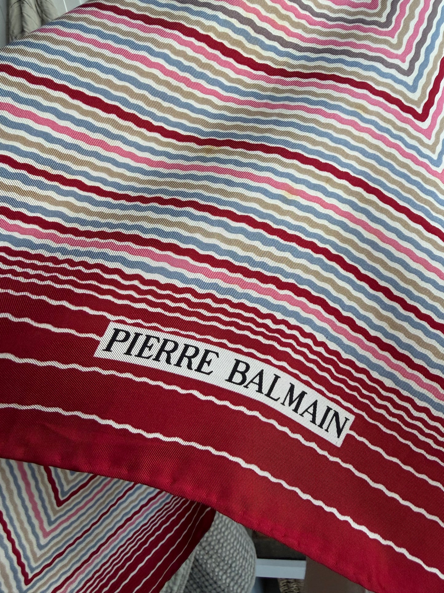 #5 Vintage Pierre Balmain silk scarf