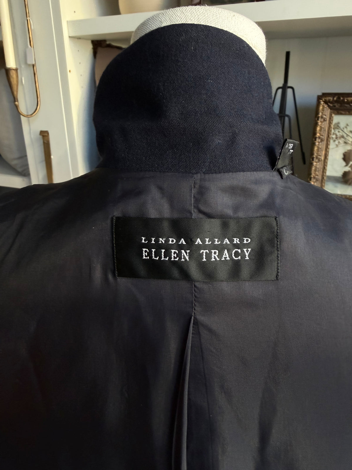90s Ellen Tracy navy wool blazer