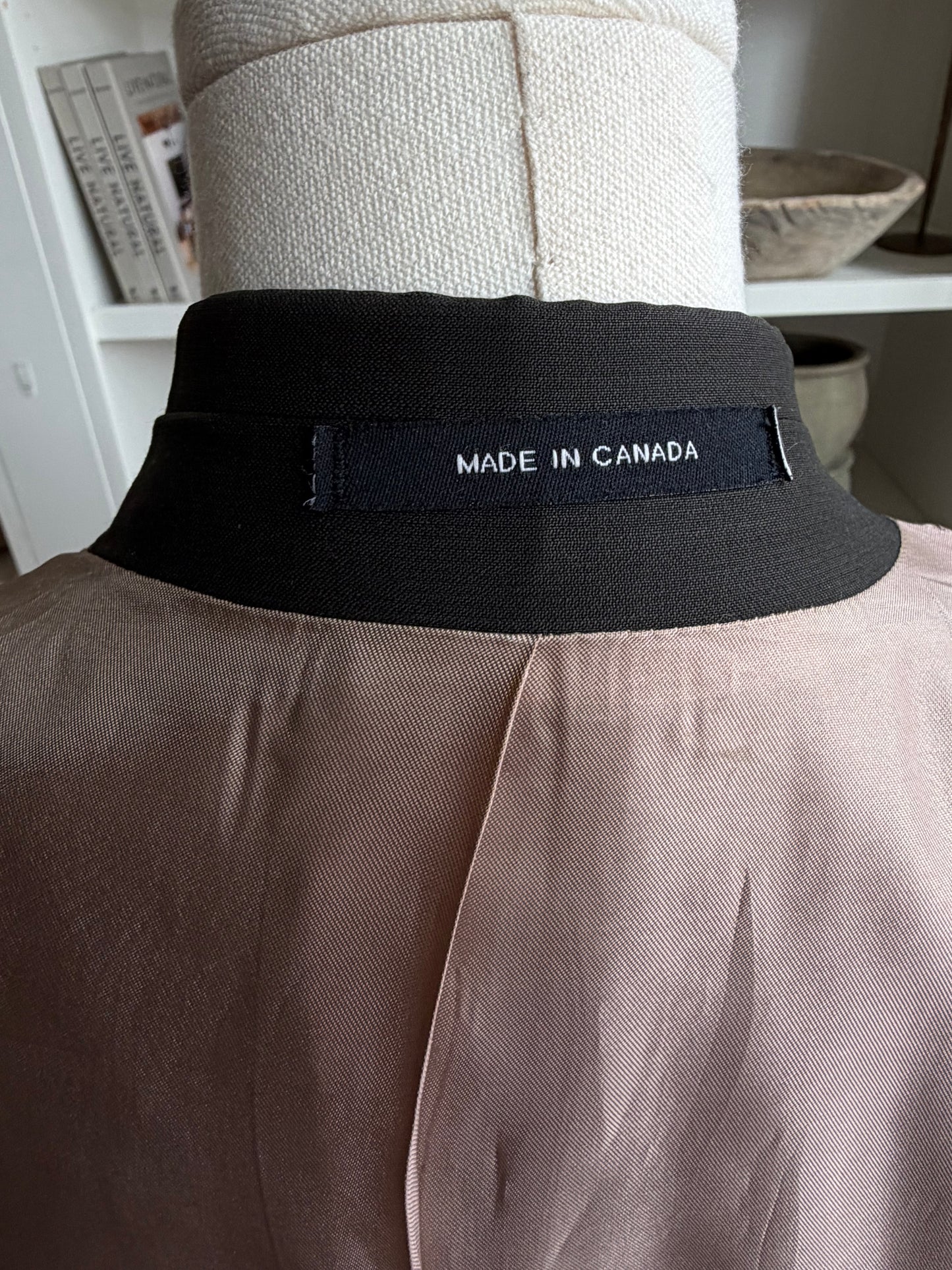 90s Calvin Klein wool blazer. Made in Canada