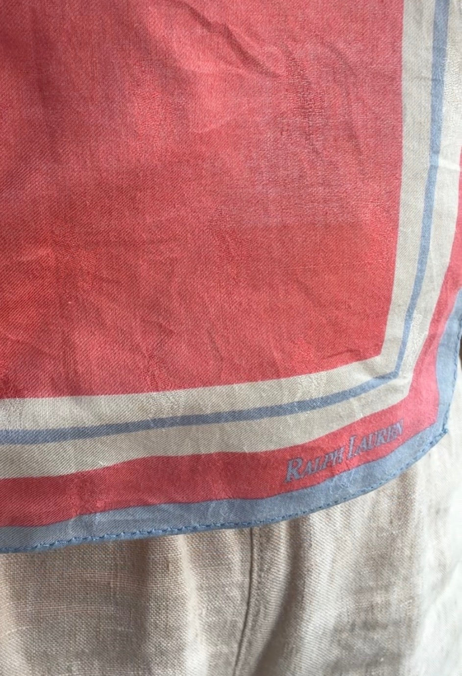#7 Vintage Ralph Lauren cotton scarf