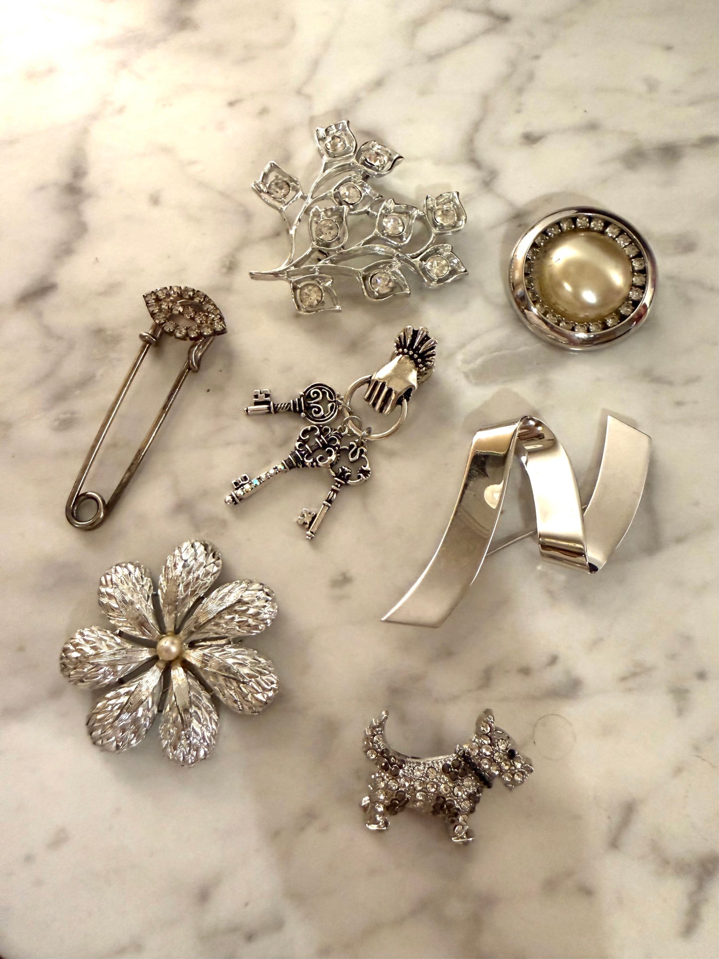 Silver brooch pack