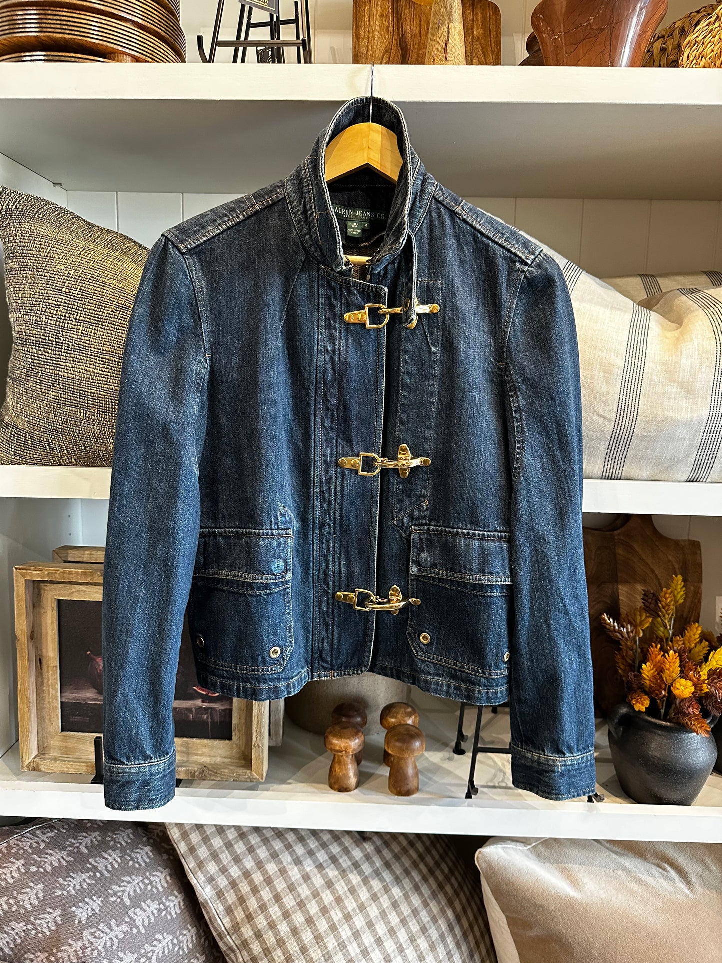 Lauren Jean Co denim fireman jacket