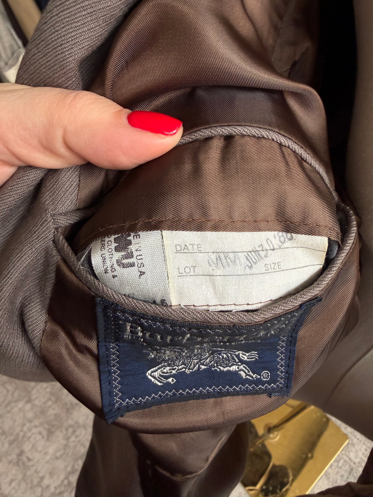 90s Burberry wool blazer. Made in the USA
