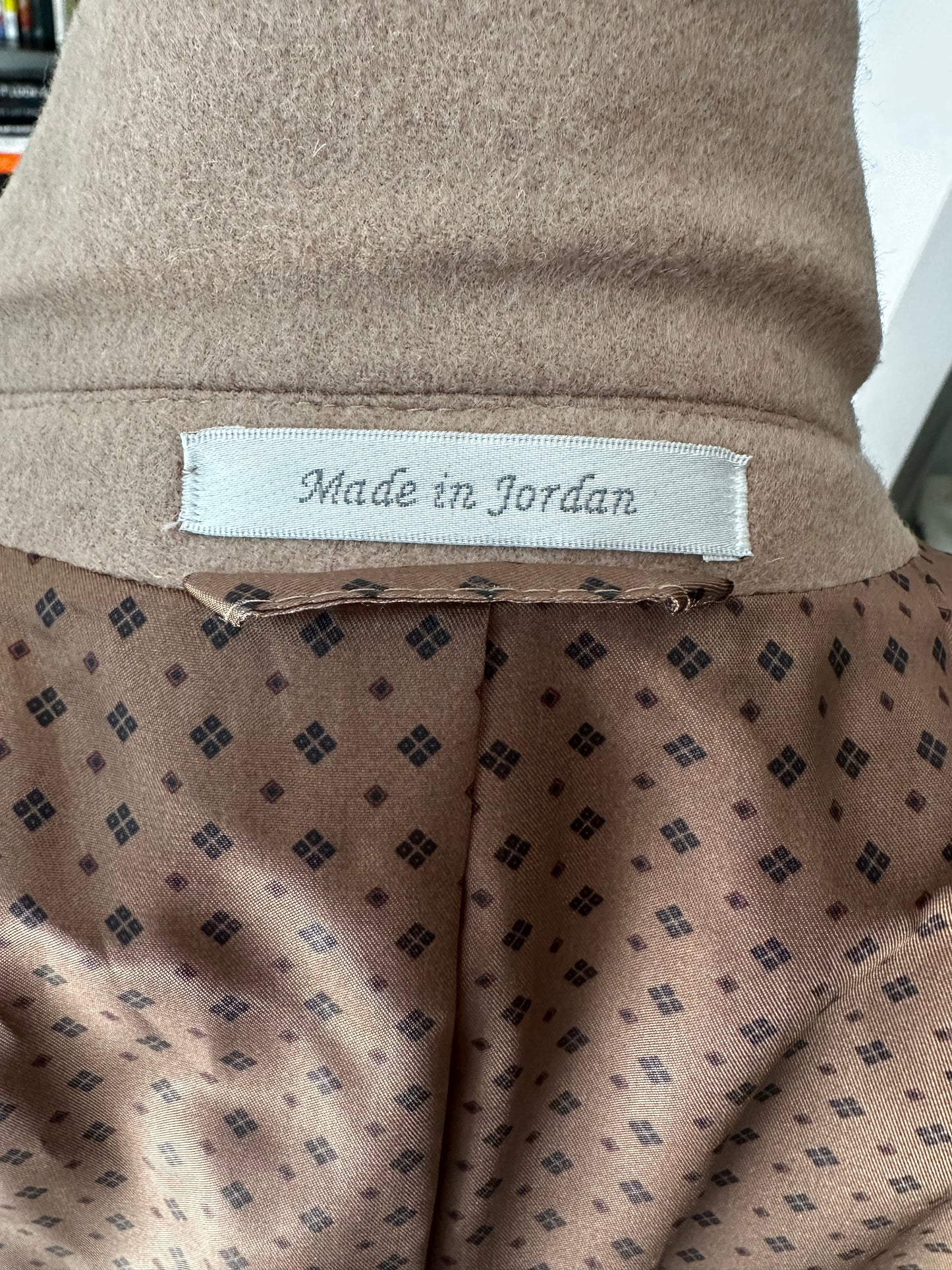 90s Lauren by Ralph Lauren wool/silk/cashmere tan blazer. New with tags