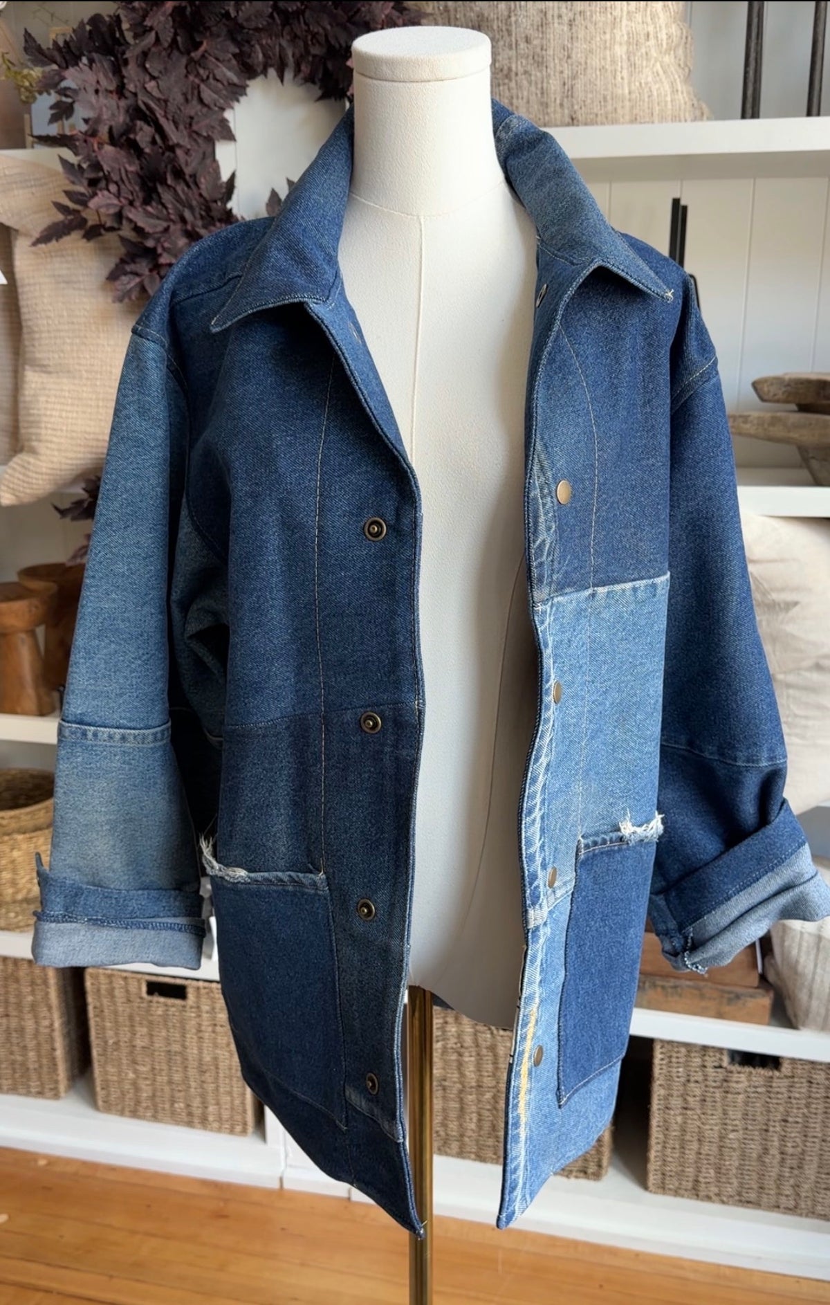 Custom Reworked denim jacket