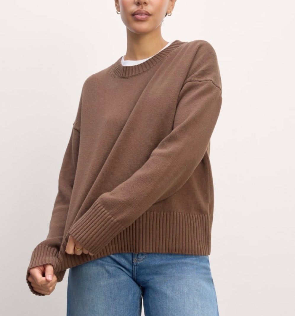 Everlane boxy cotton sweater. Size L