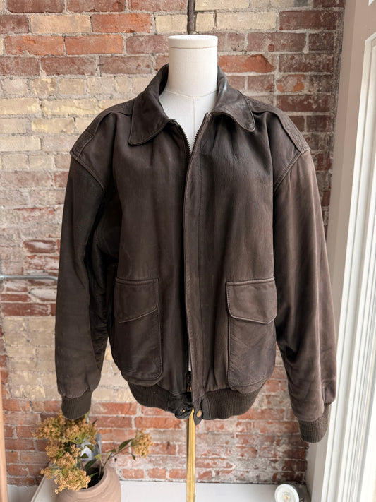 90s Tobruck leather bomber