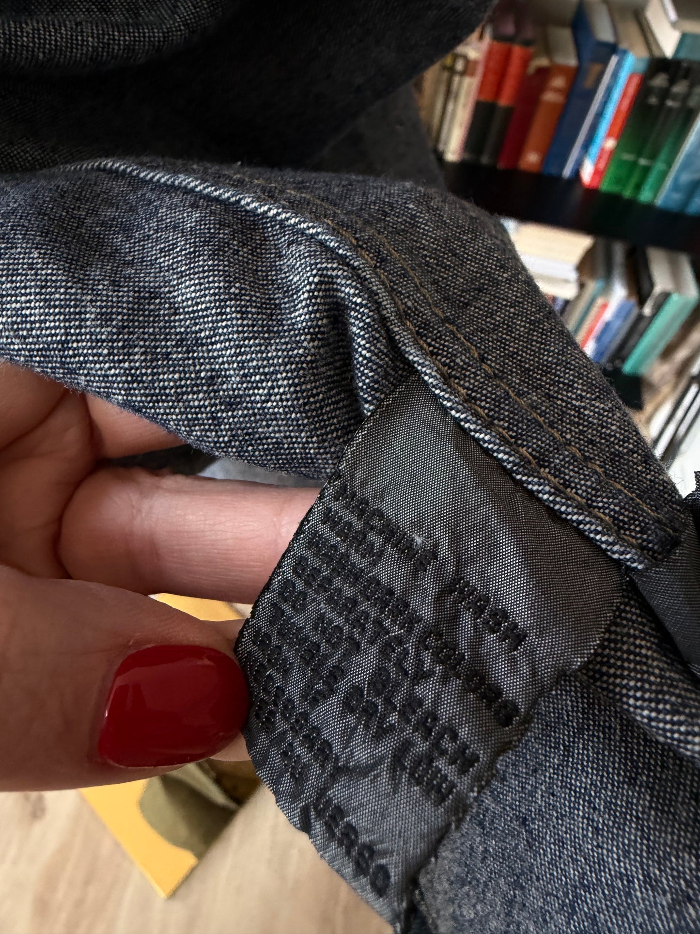 90s Lizwear denim toggle coat