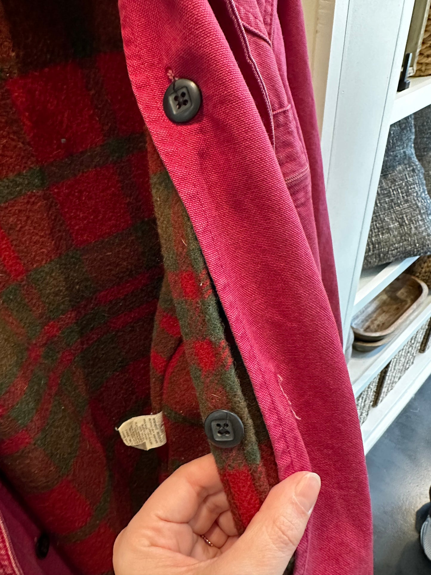 80s LL Bean lined barn coat