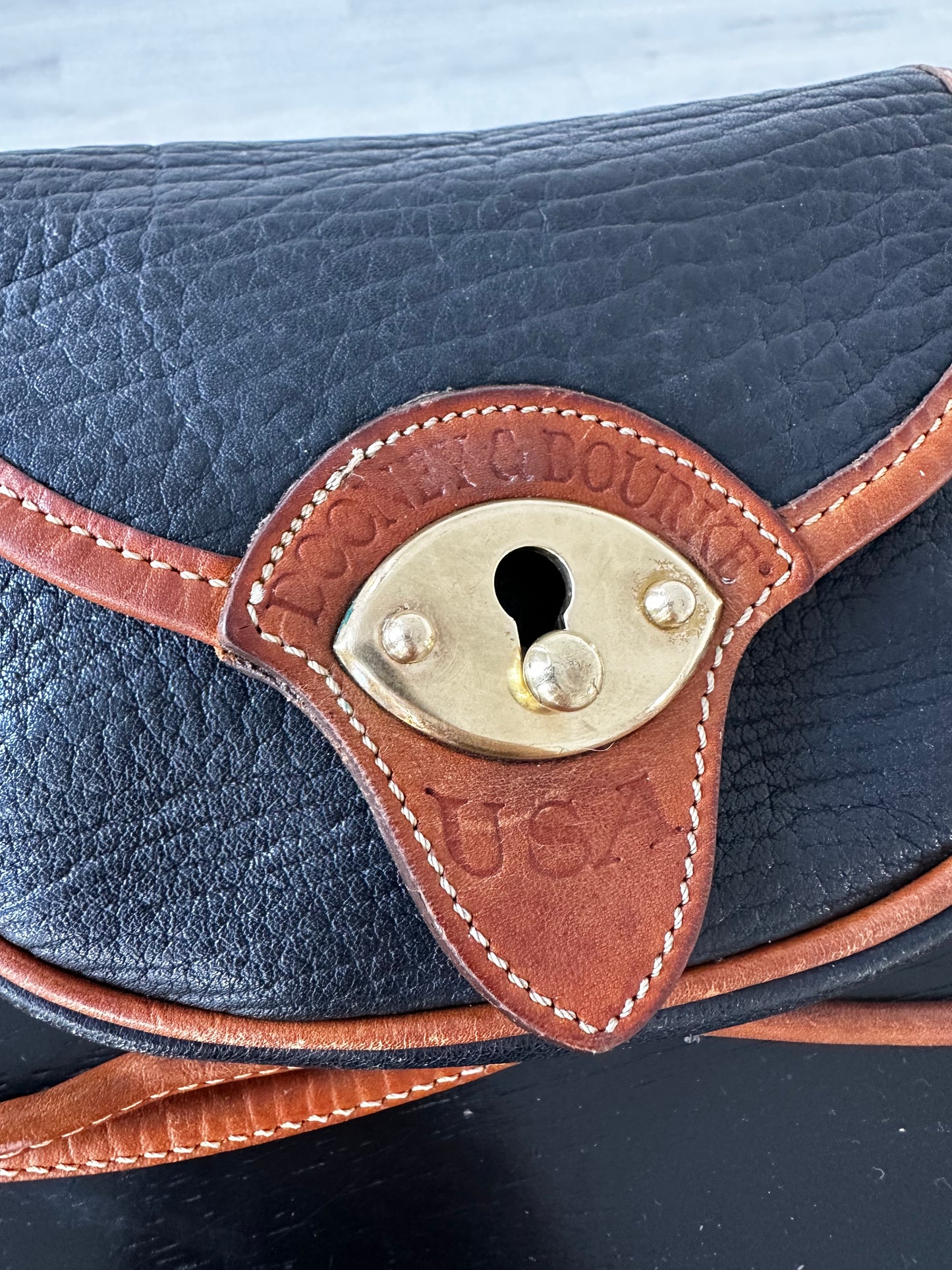 90s Dooney and Bourke mini Calvary belt bag in black