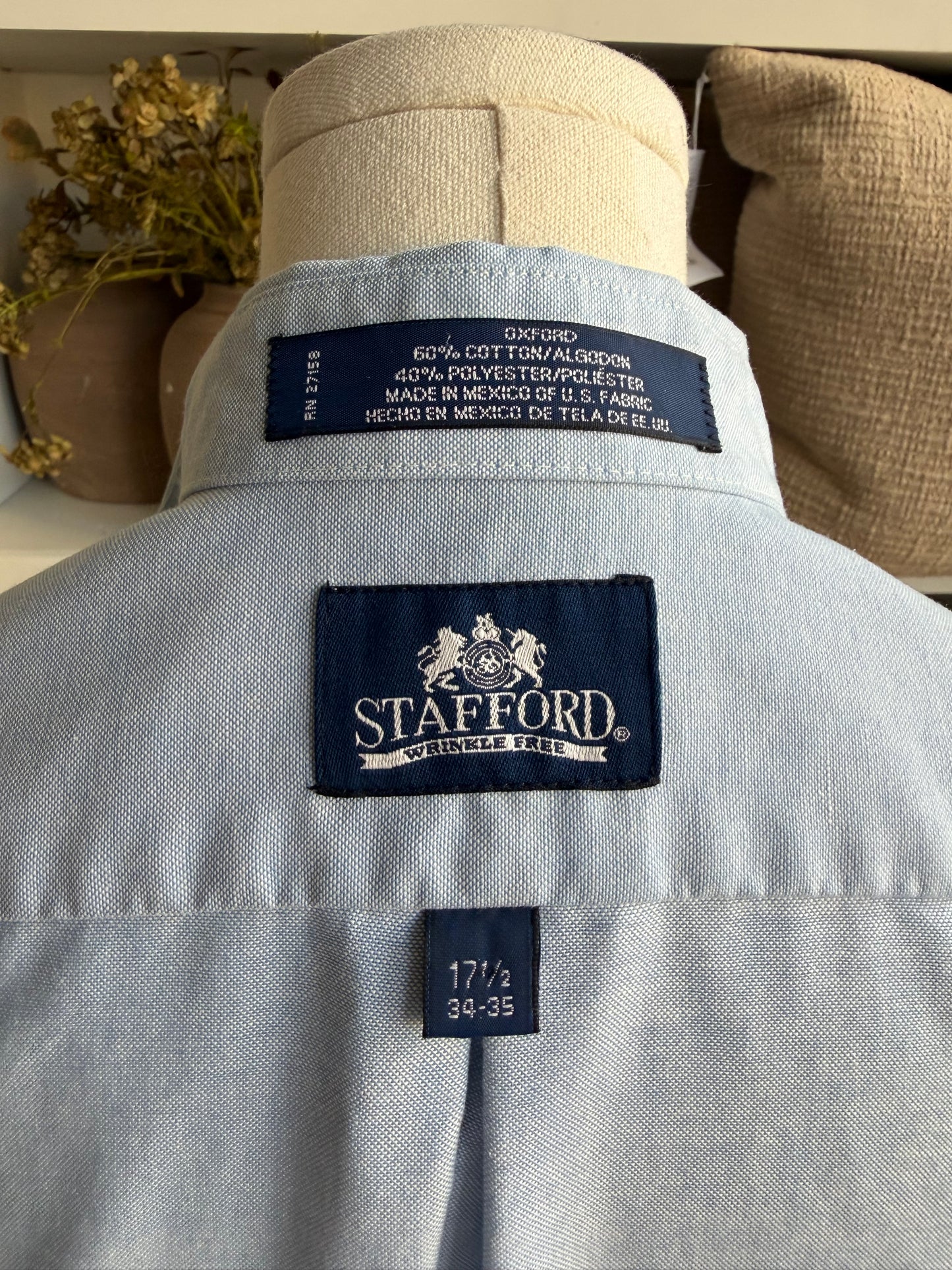 90s Stafford blue Oxford button down.