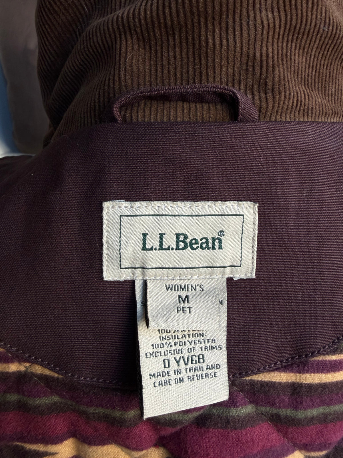 00s LL Bean long insulated brown chore coat. Fits XS-M petite