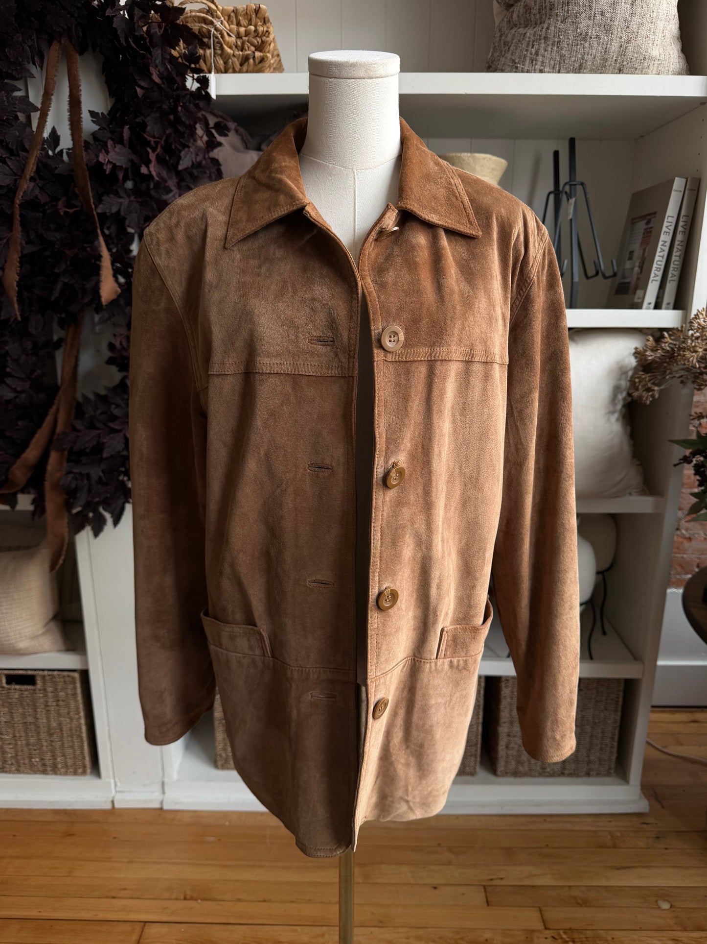 00s Giacca suede chore coat. Fits XS-M
