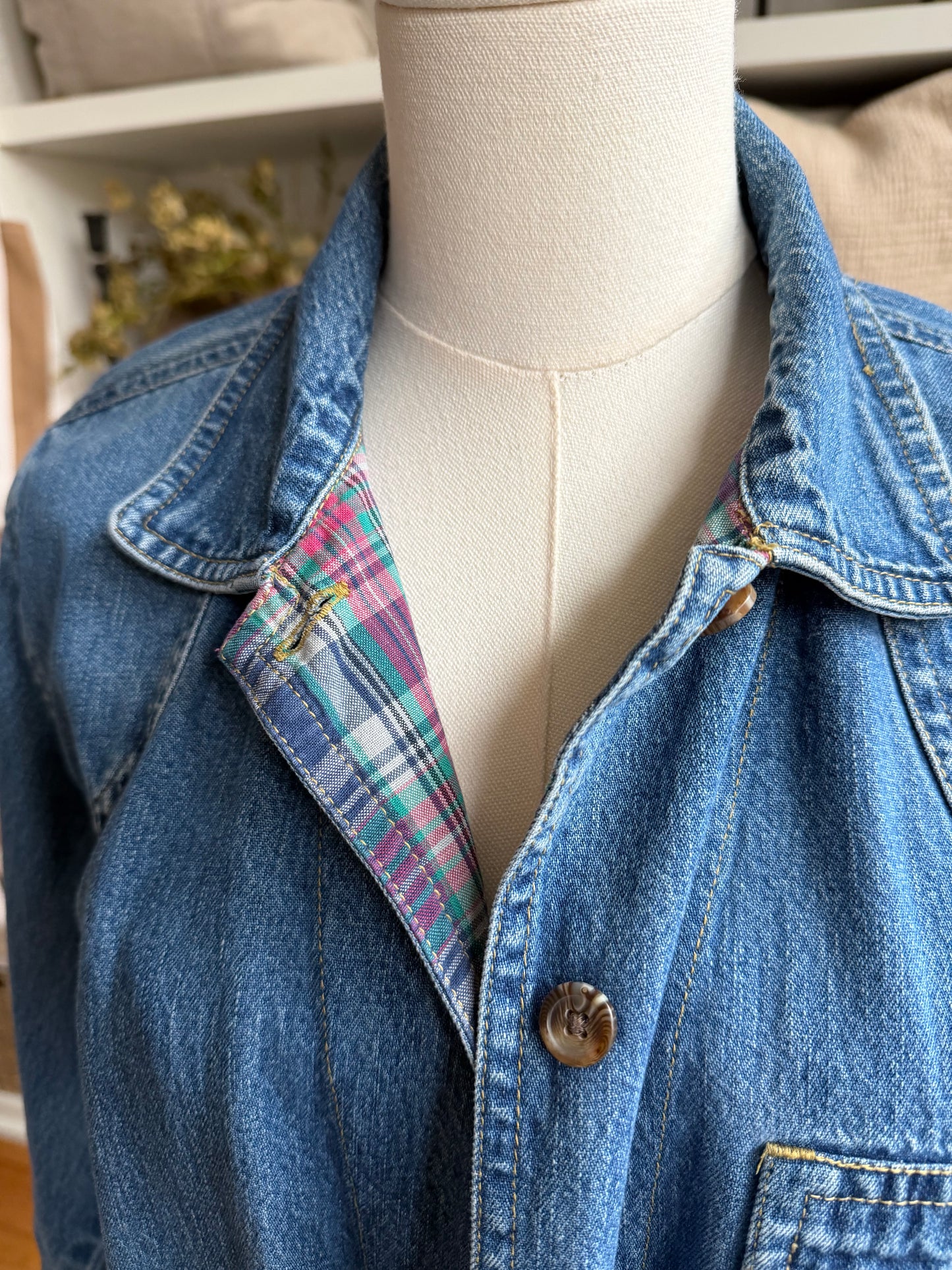 90s Cabin Creek light weight denim chore coat