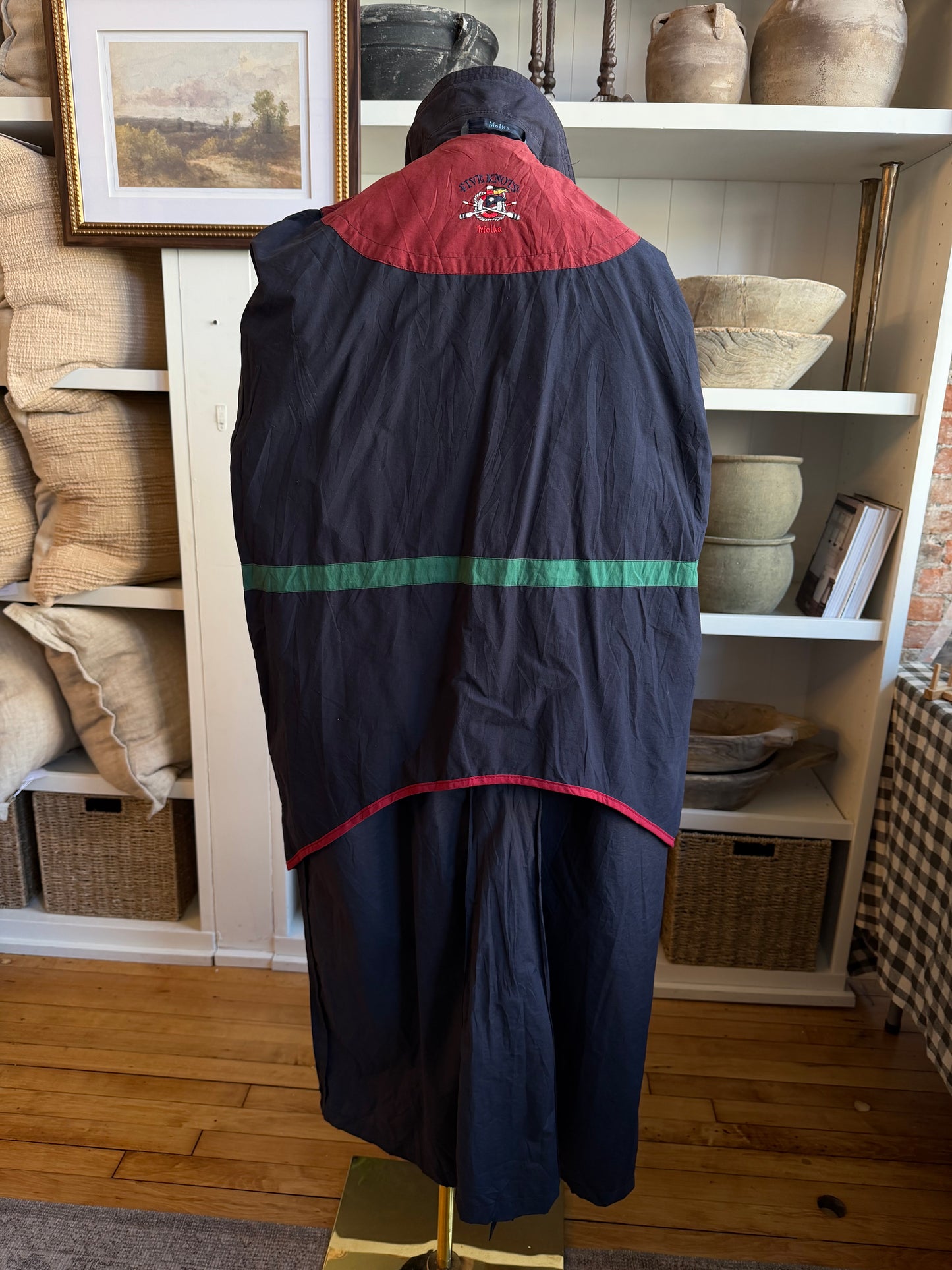 80s Five Knots Melka navy trench #15