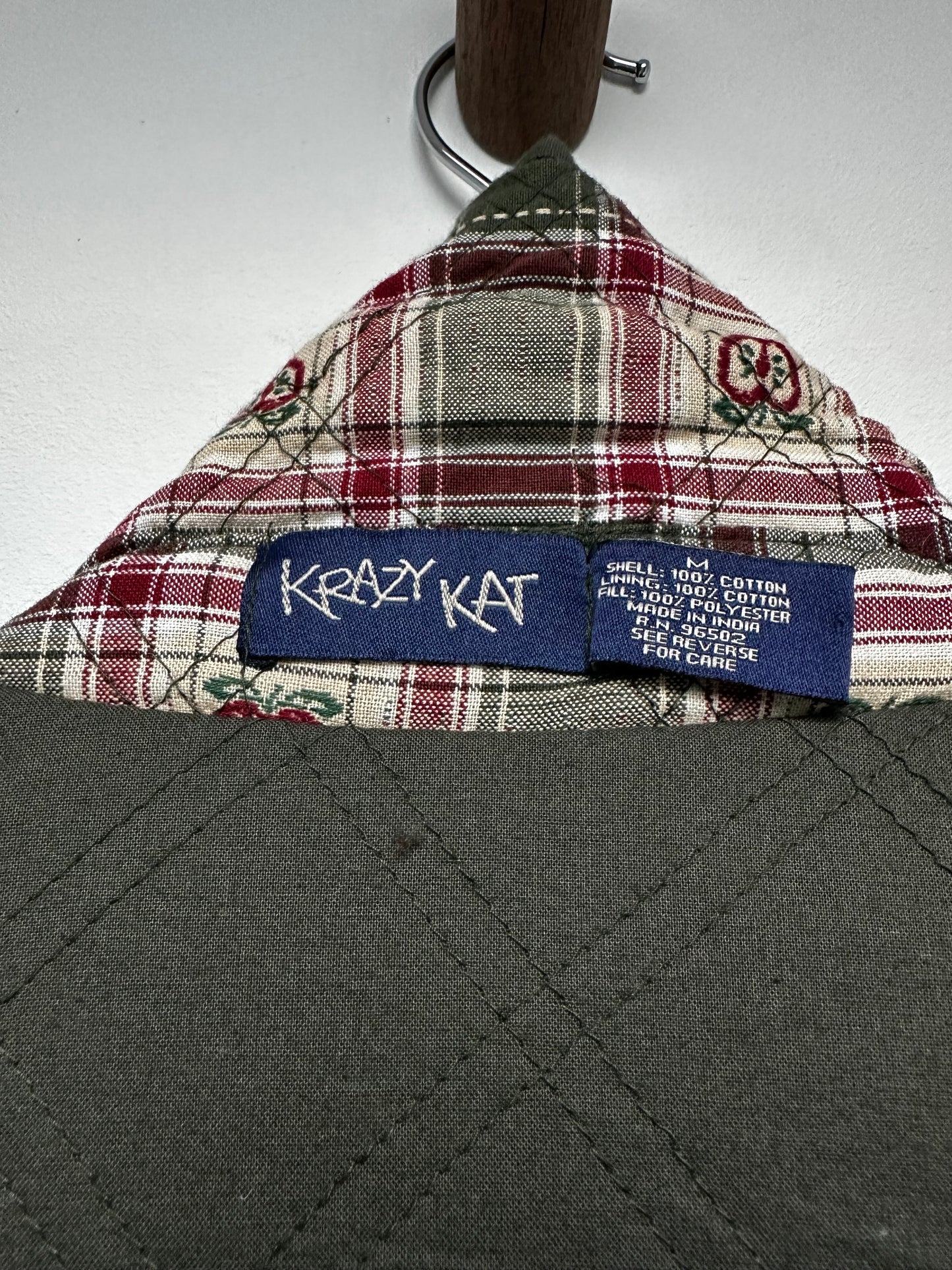 Vintage Krazy Kat reversible quilted jacket