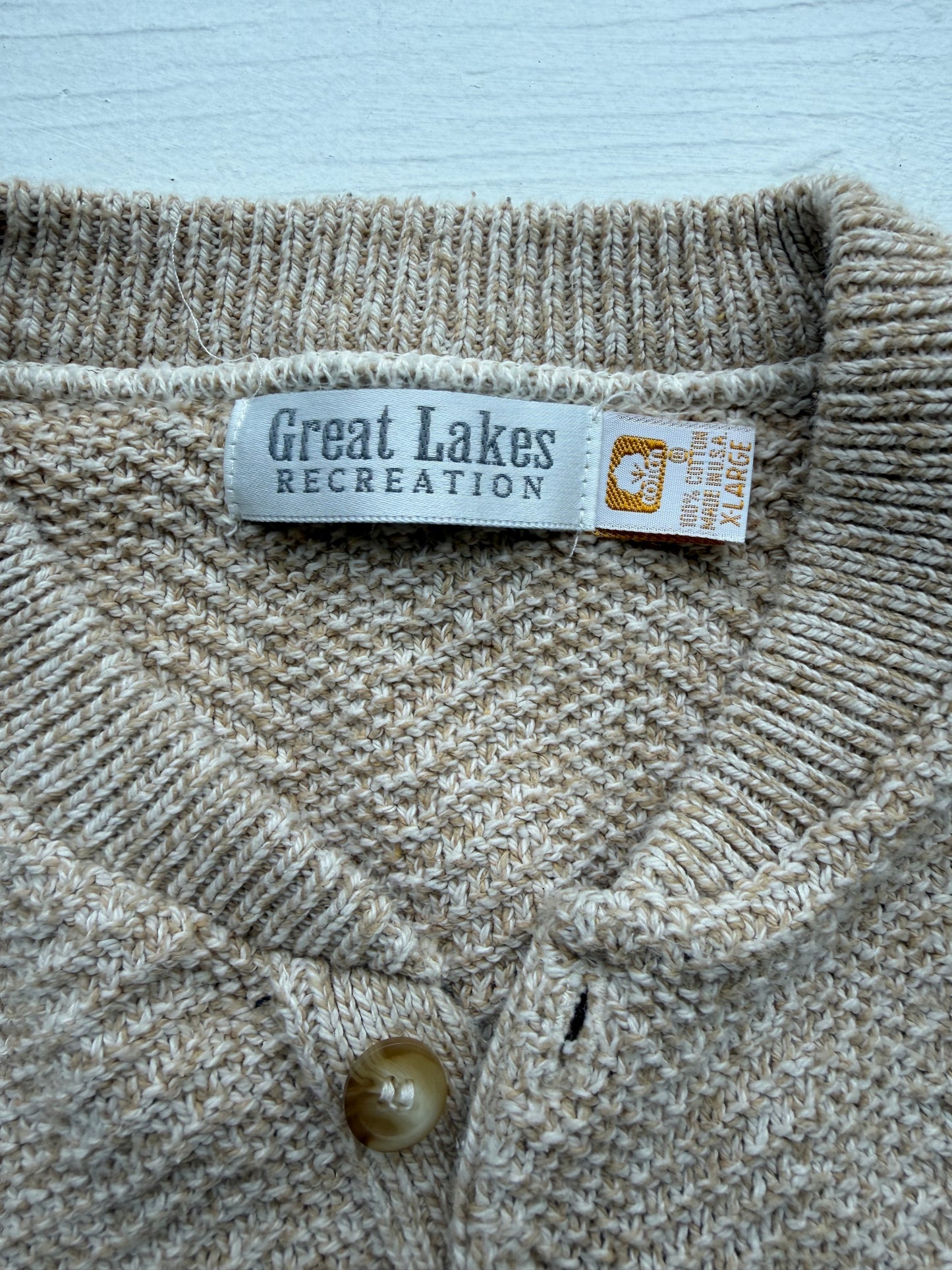 90s Great Lake cotton sweater. Made in the USA