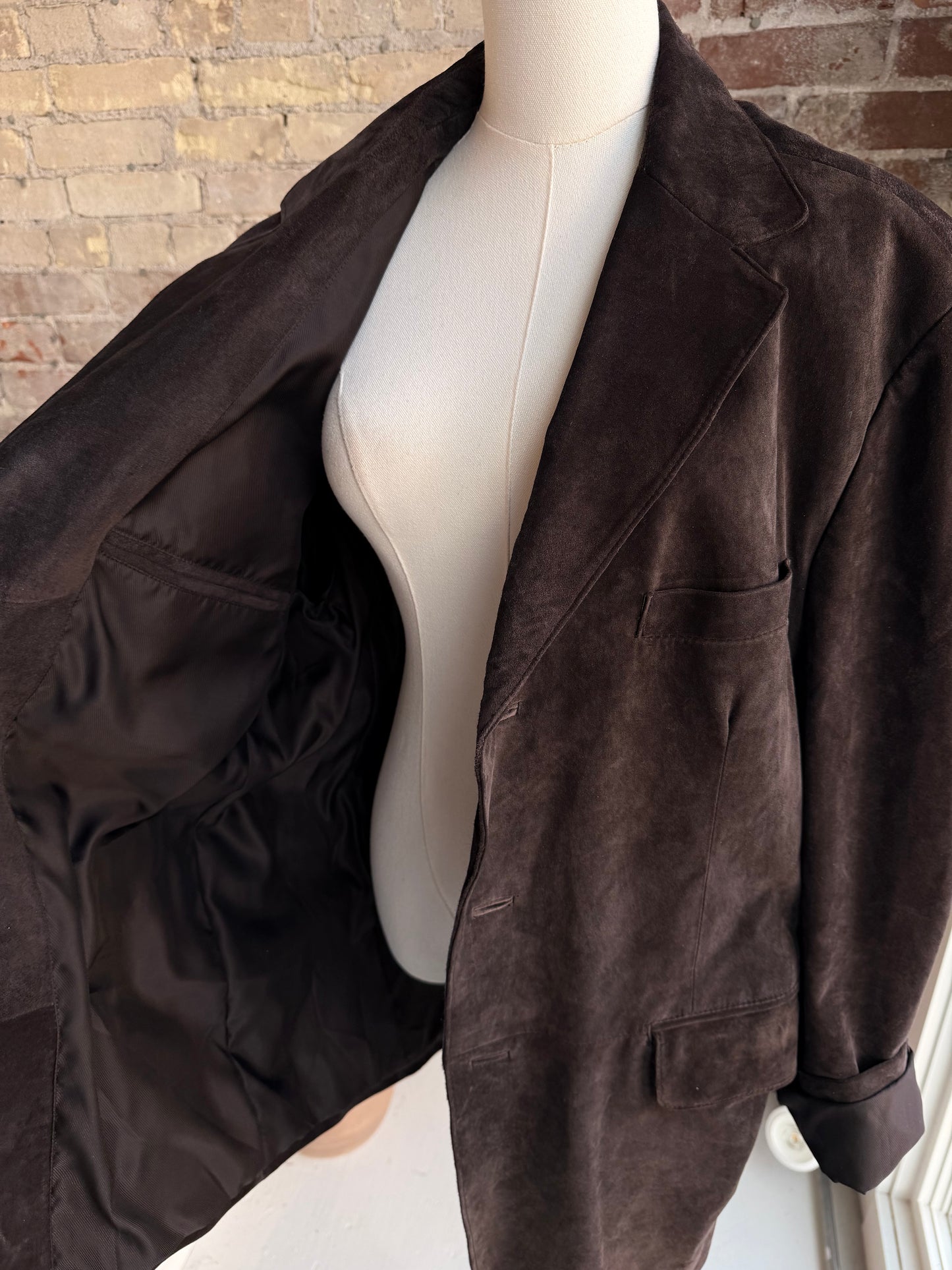 00s Apt 9 brown suede blazer
