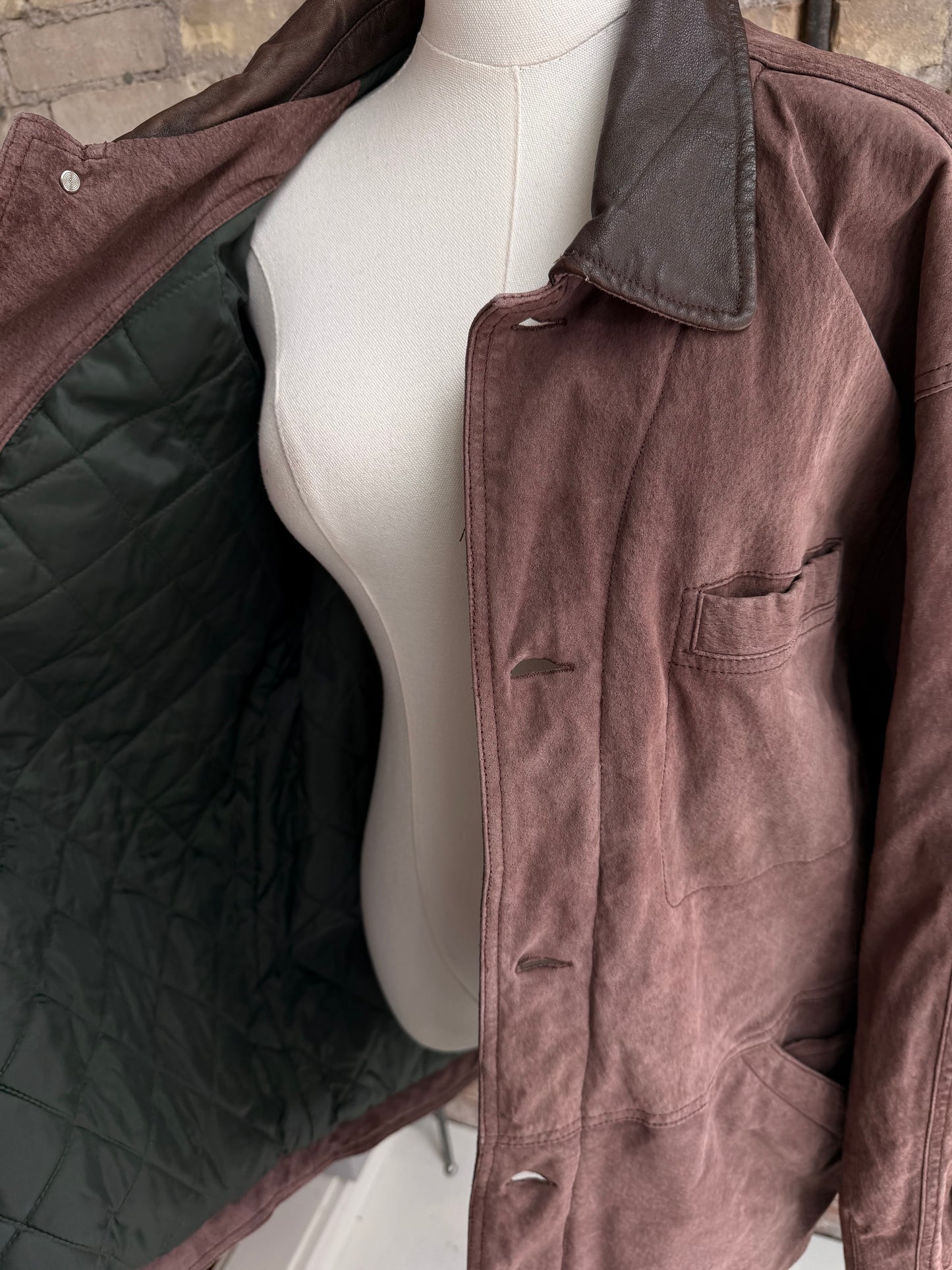 90s Greatland leather barn coat