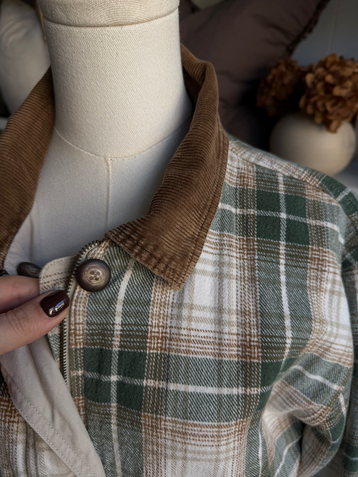90s Brandon Thomas reversible chore coat. Fits XS-M petite
