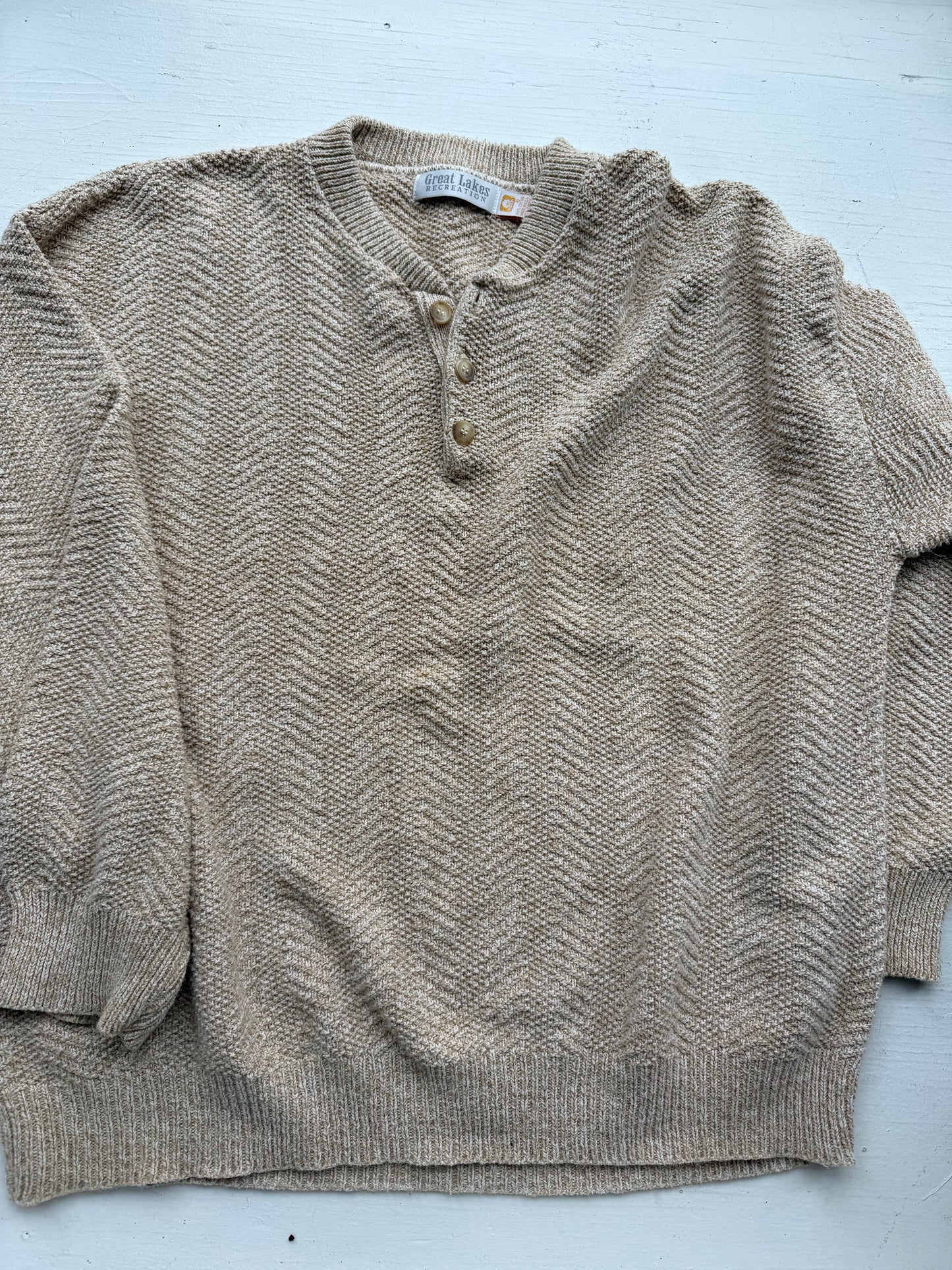 90s Great Lake cotton sweater. Made in the USA