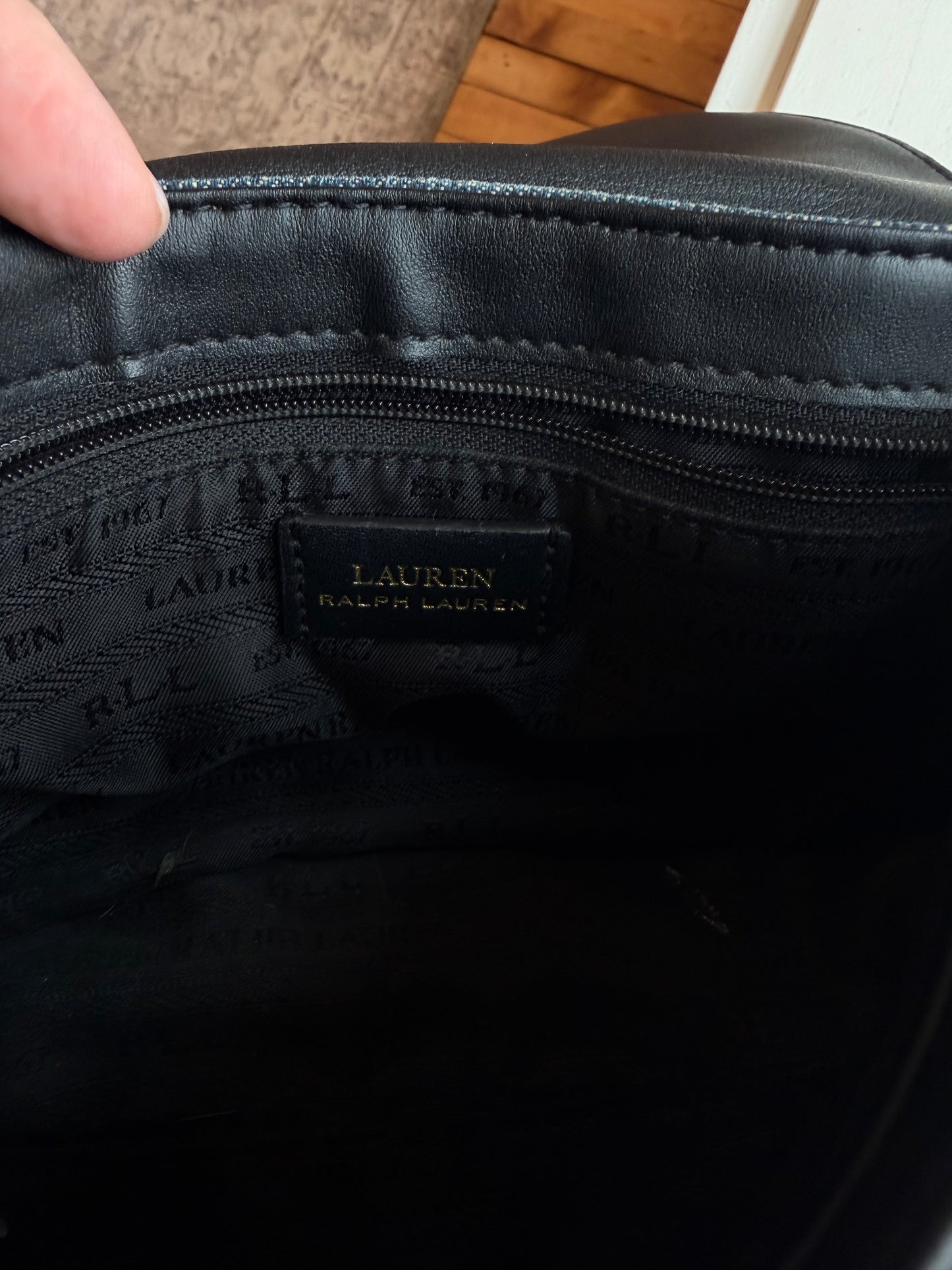 00s Lauren Ralph Lauren denim crossbody